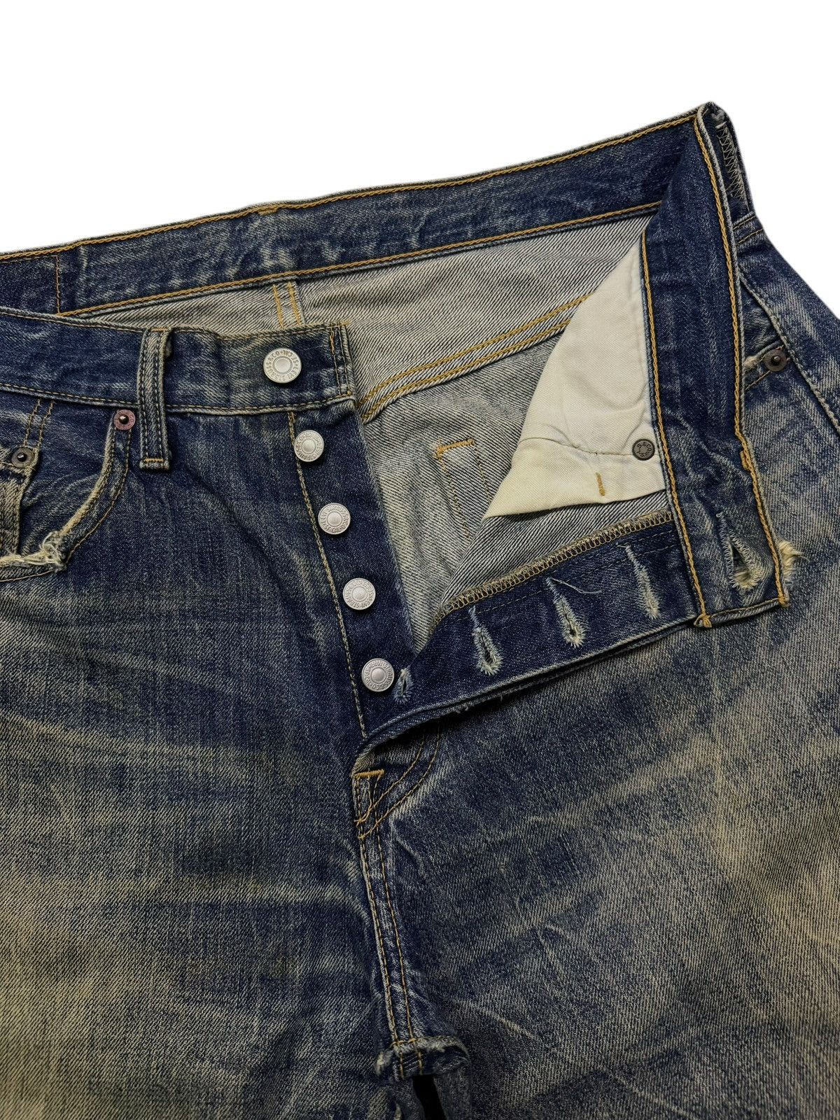 Levi's Vintage 00s Levi’s 501 Japan Exclusive Vintage Faded Denim Size US 32 / EU 48 - 9 Thumbnail