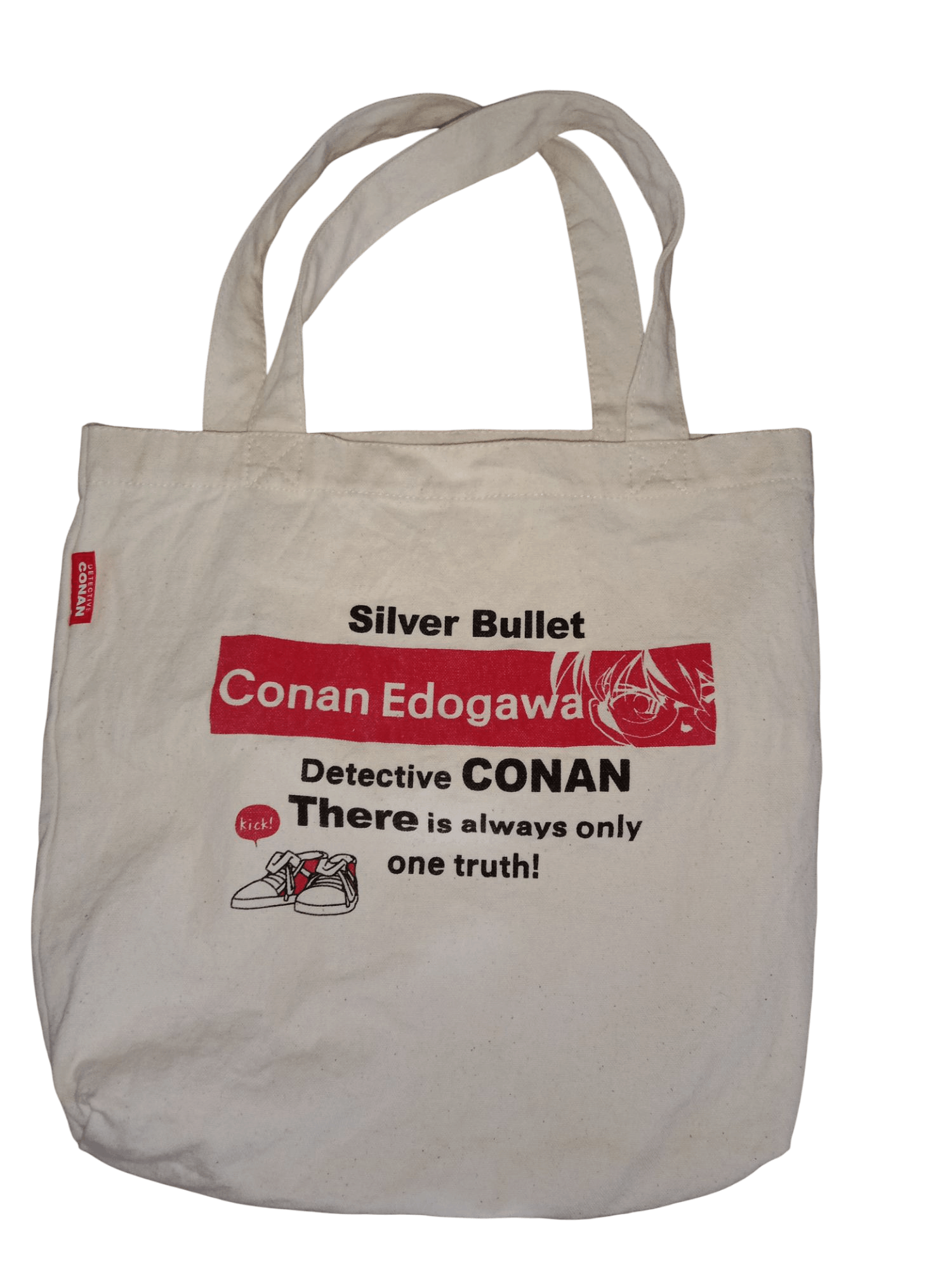 Anime × Cartoon Network Vintage '96 DETECTIVE CONAN EDOGAWA Tote Bag Size ONE SIZE - 1 Thumbnail
