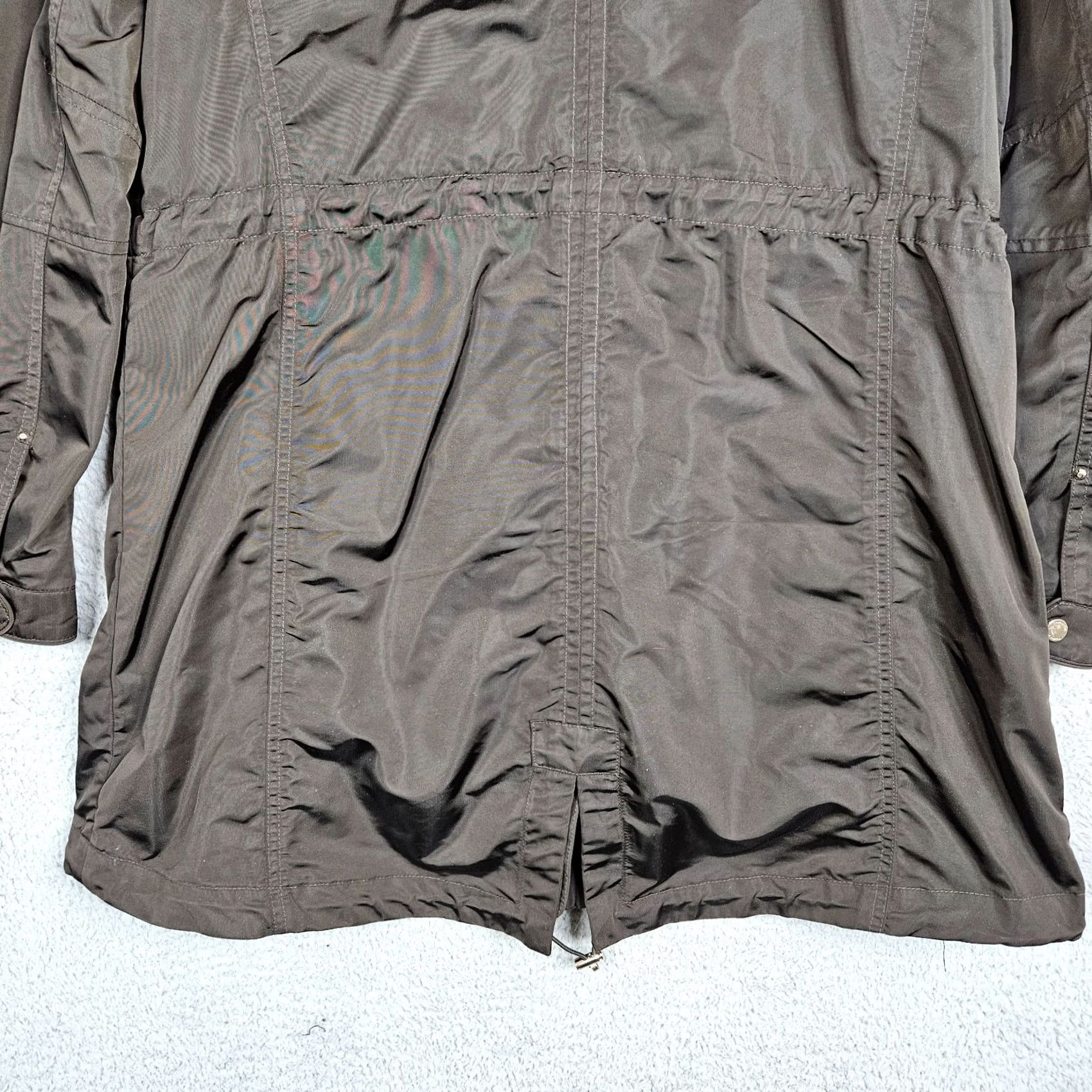 Massimo Dutti Massimo Dutti Jacket Women L Green Solid Polyester Lining All Seasons Casual Workwear 80s? Size L / US 10 / IT 46 - 7 Thumbnail