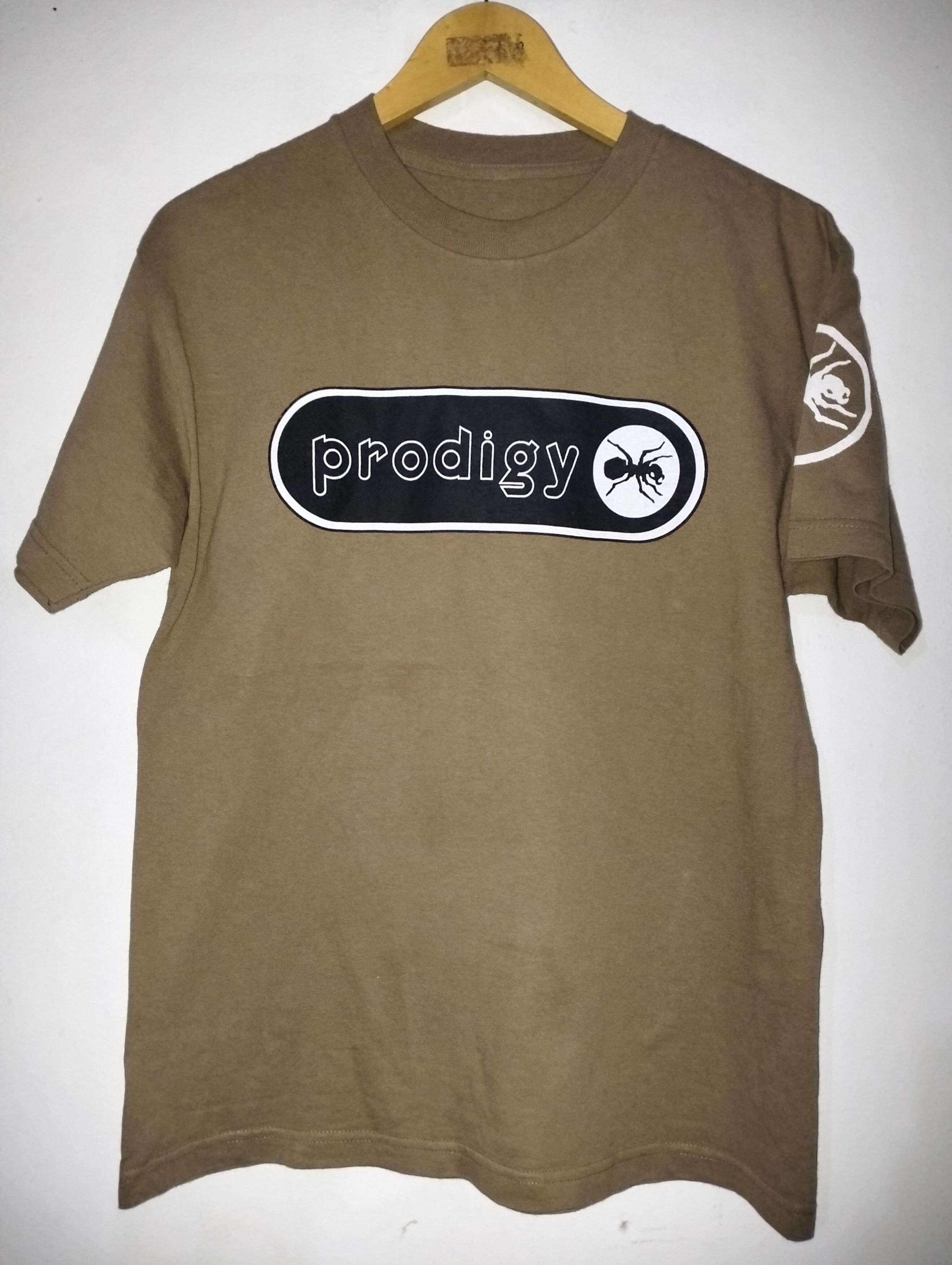 image of Band Tees x Good Music Merchandise The Prodigy I'm The Fear in Brown, Men's (Size Large)