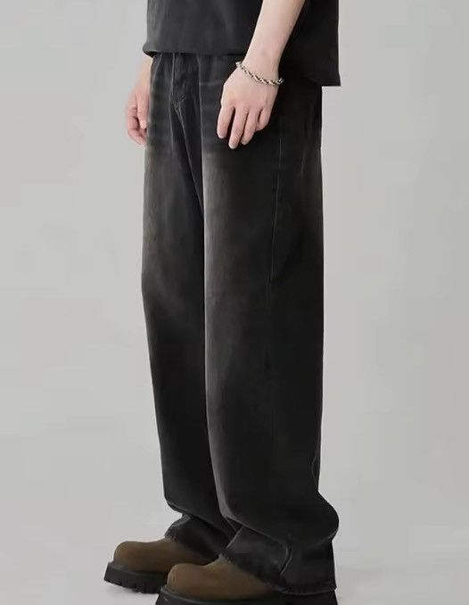 Japanese Brand Baggy loose fit wash faded denim jeans Size US 32 / EU 48 - 5 Thumbnail