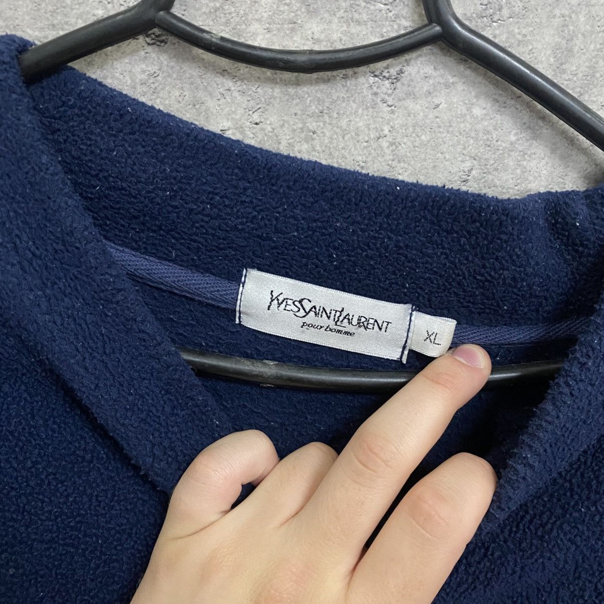 Yves Saint Laurent Yves Saint Laurent Vintage Fleece YSL Sweatshirt Size US XL / EU 56 / 4 - 5 Thumbnail