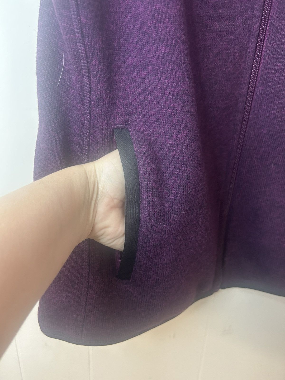 Sears Sears, Size 8, Purple Vest, Full Front Zipper With Pockets Size S / US 4 / IT 40 - 3 Thumbnail