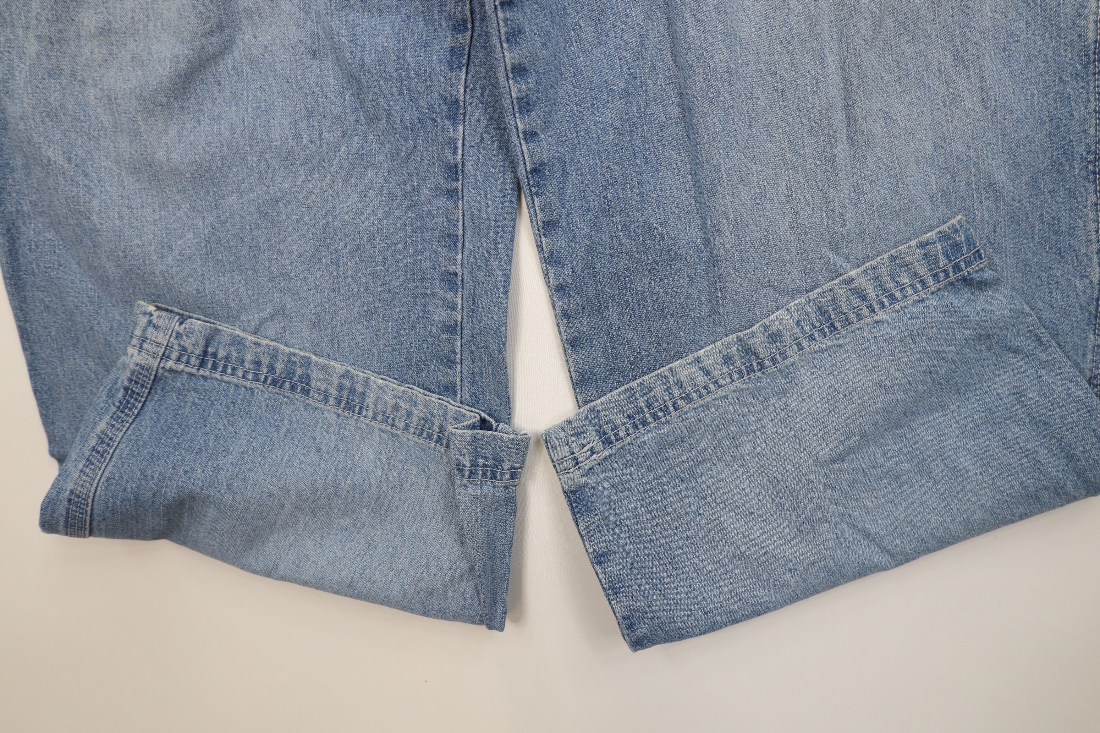 Vintage Vintage 90s Y2K Streetwear Wide Leg Dungaree Denim Jeans Size US 36 / EU 52 - 5 Thumbnail
