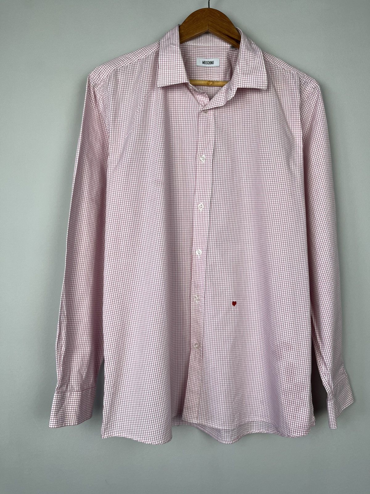Moschino Moschino Luxury Cotton Plaid Long Sleeve Shirt Button Up Size US XL / EU 56 / 4 - 4 Thumbnail