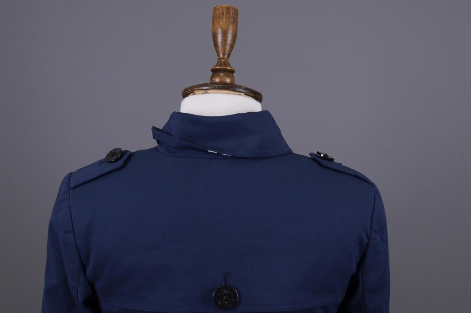 Designer Marina Yachting Blue Lightweight Trench Coat Size 38 / S Size S / US 4 / IT 40 - 11 Thumbnail