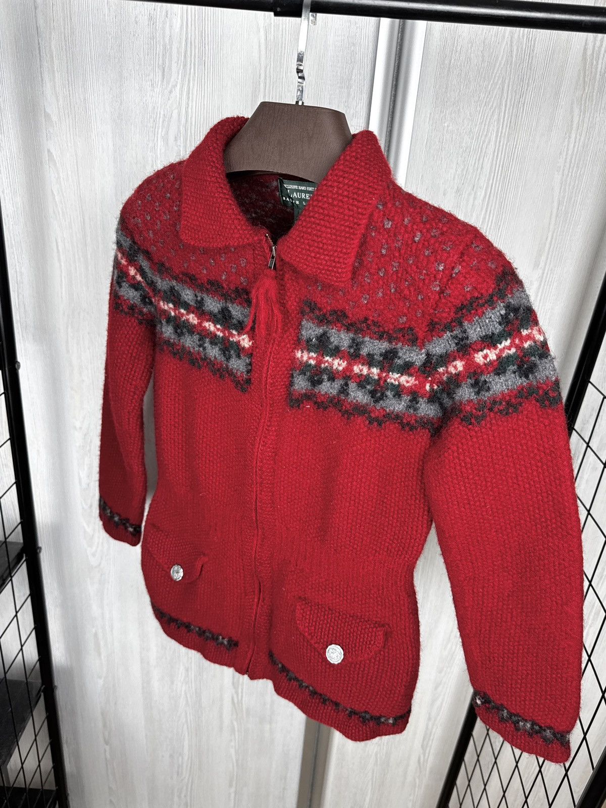 Lauren Ralph Lauren Ralph Lauren Sweater Cardigan Exclusive Hand Knit Fair Isle Size S / US 4 / IT 40 - 8 Thumbnail