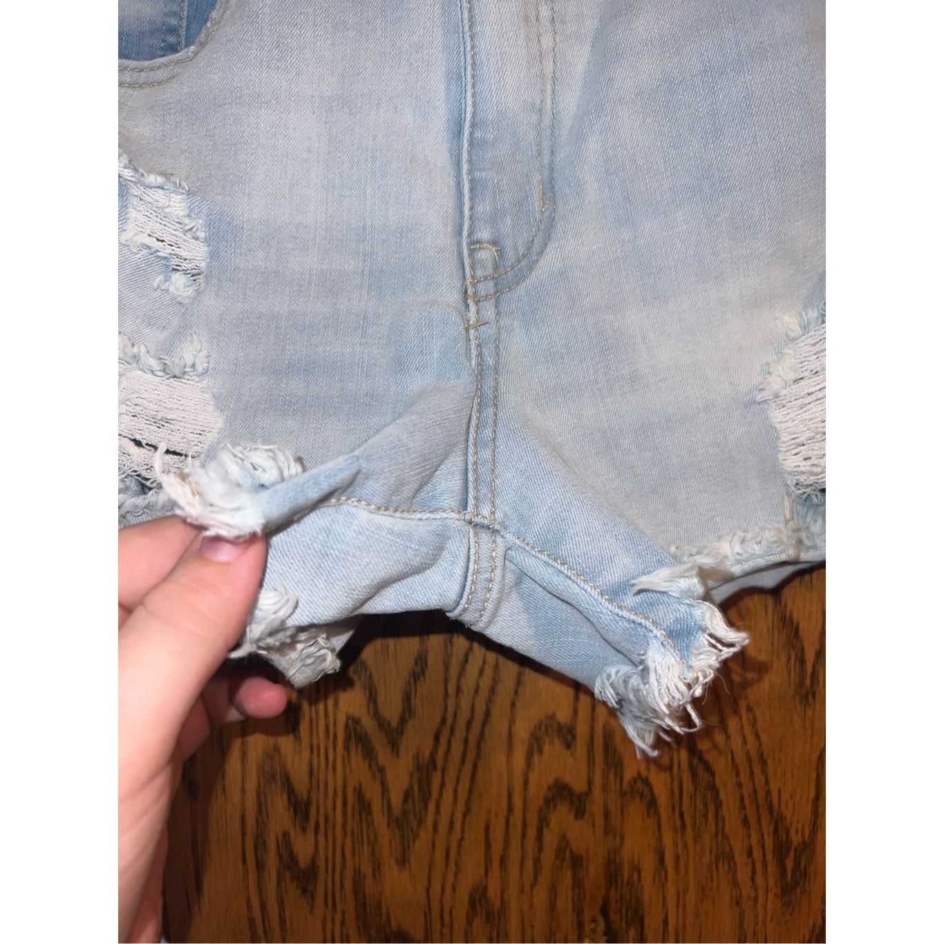 Aeropostale Aeropostale Blue Jean Shorts Flex Effects Super High Rise MI Size 28" / US 6 / IT 42 - 4 Thumbnail