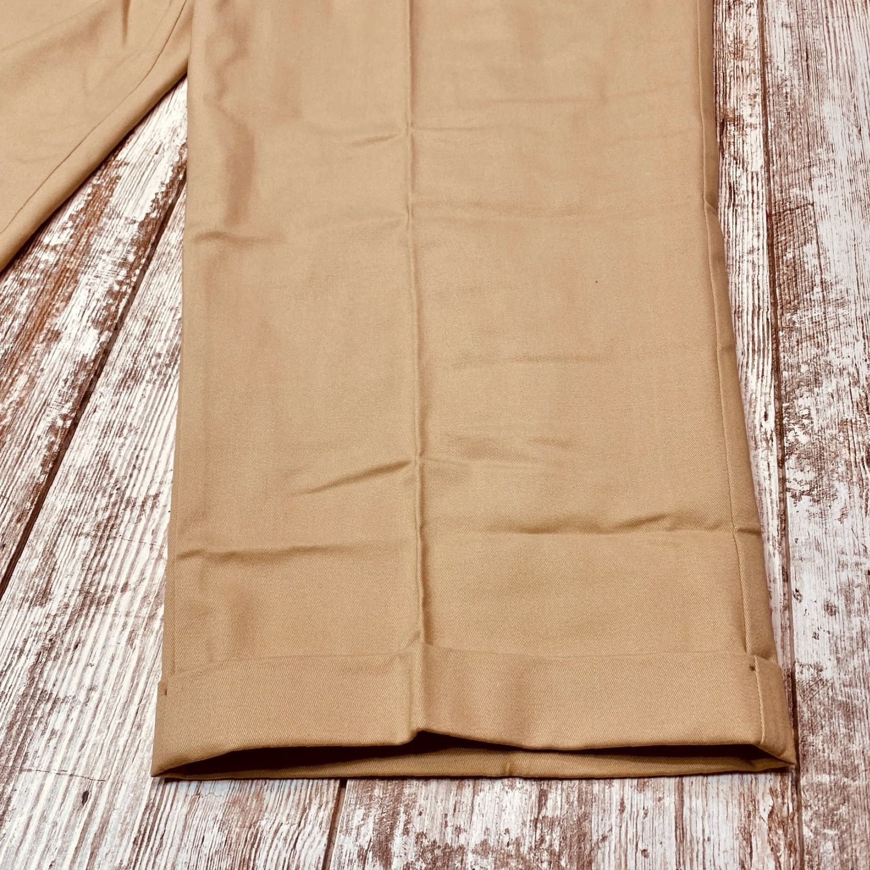 Lands' End NWT Lands' End Chino Pants Men's 52x29 Beige Khaki Pleated 100% Cotton 7550 Size US 36 / EU 52 - 4 Thumbnail