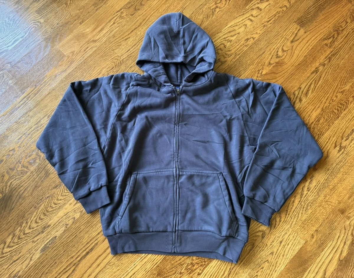 Balenciaga × Gap × Yeezy Yeezy Gap Zip Up Hoodie Navy Blue Size