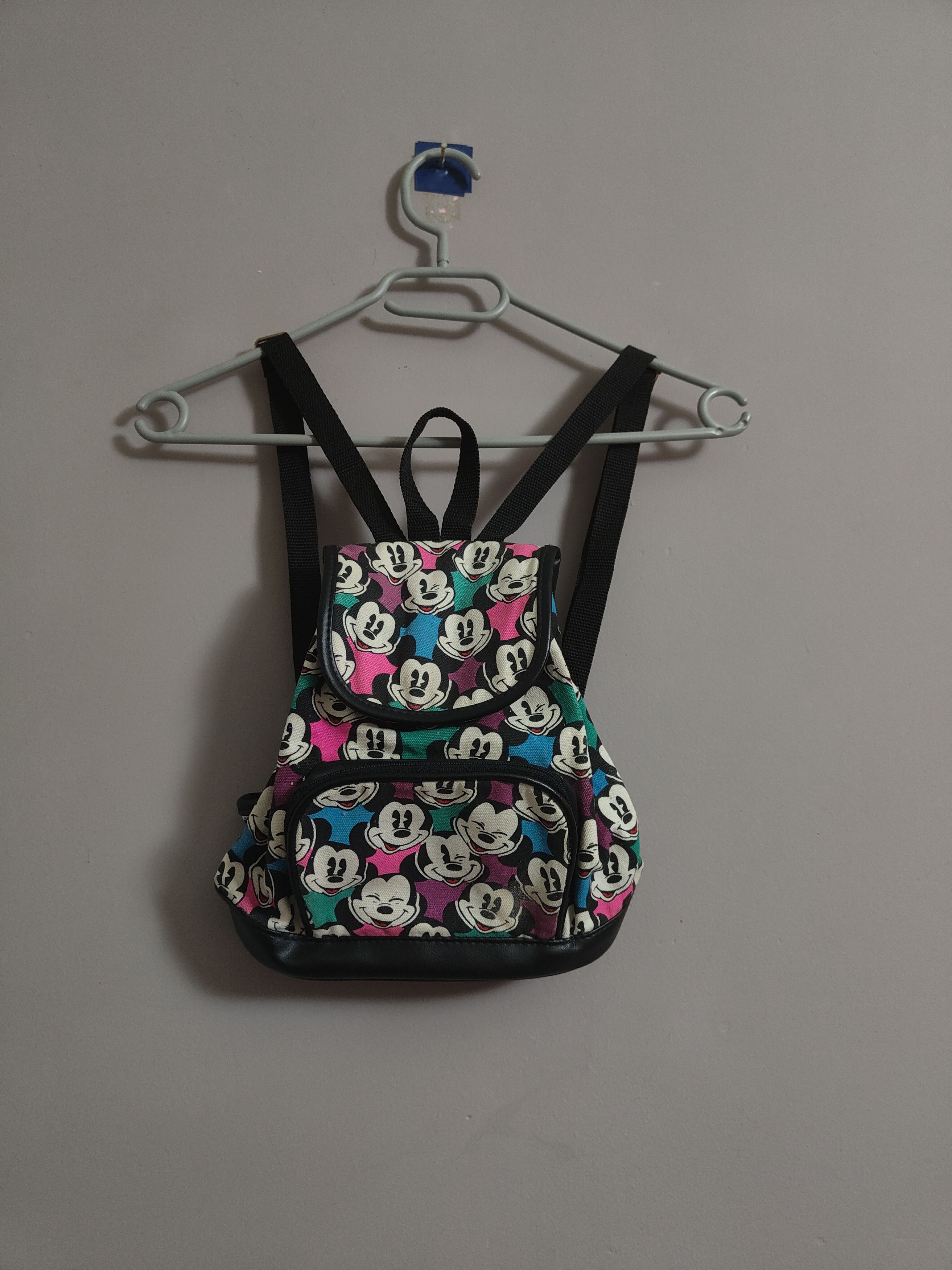 Mickey & Co.  Mickey Mouse  Vintage 90s Vintage Mickey & Co Mickey Mouse  Block Small Backpack | Grailed
