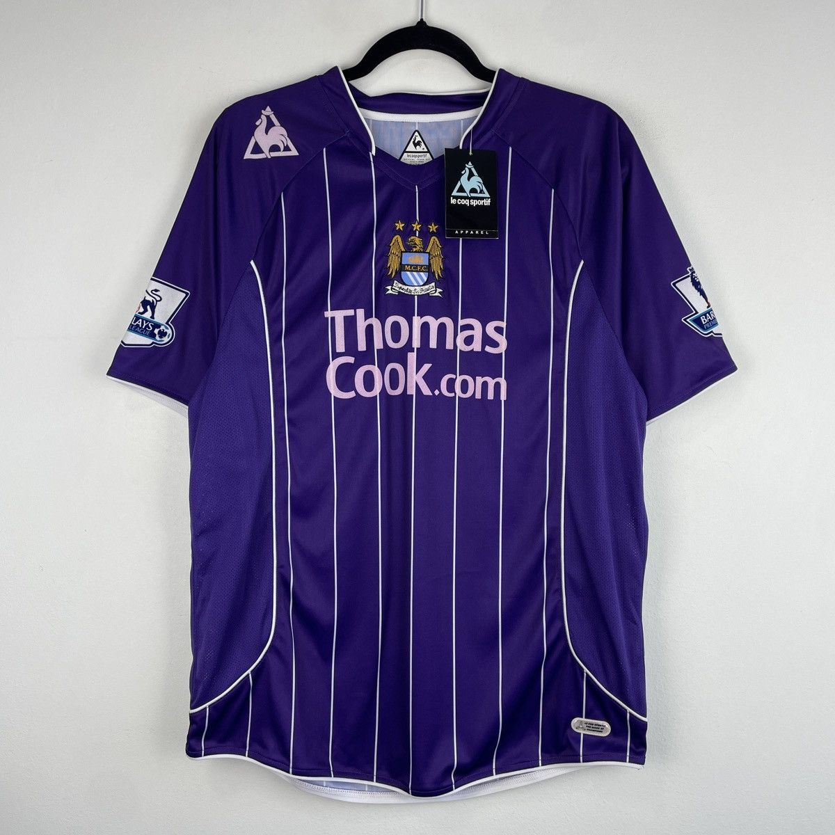 Le Coq Sportif Manchester City Elano Vintage Away Jersey Men 2007/2008 Size US L / EU 52-54 / 3 - 2 Thumbnail