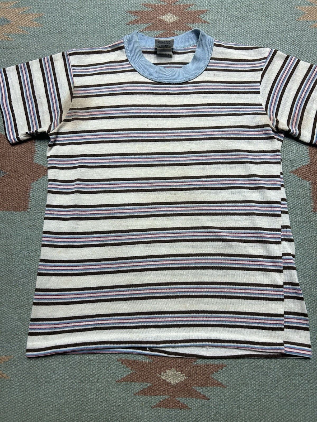 Vintage Vintage 70s striped t shirt soft boys 14 women’s baby tee Size S / US 4 / IT 40 - 2 Thumbnail