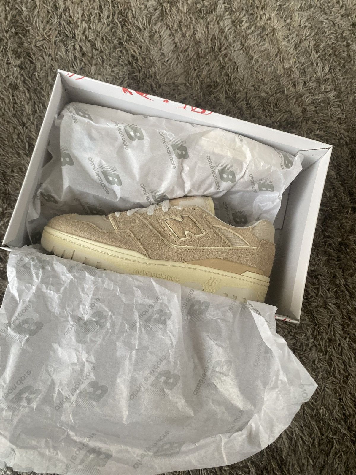 Aime Leon Dore × New Balance New balance 550 taupe suede Size US 9 / EU 42 - 1 Thumbnail