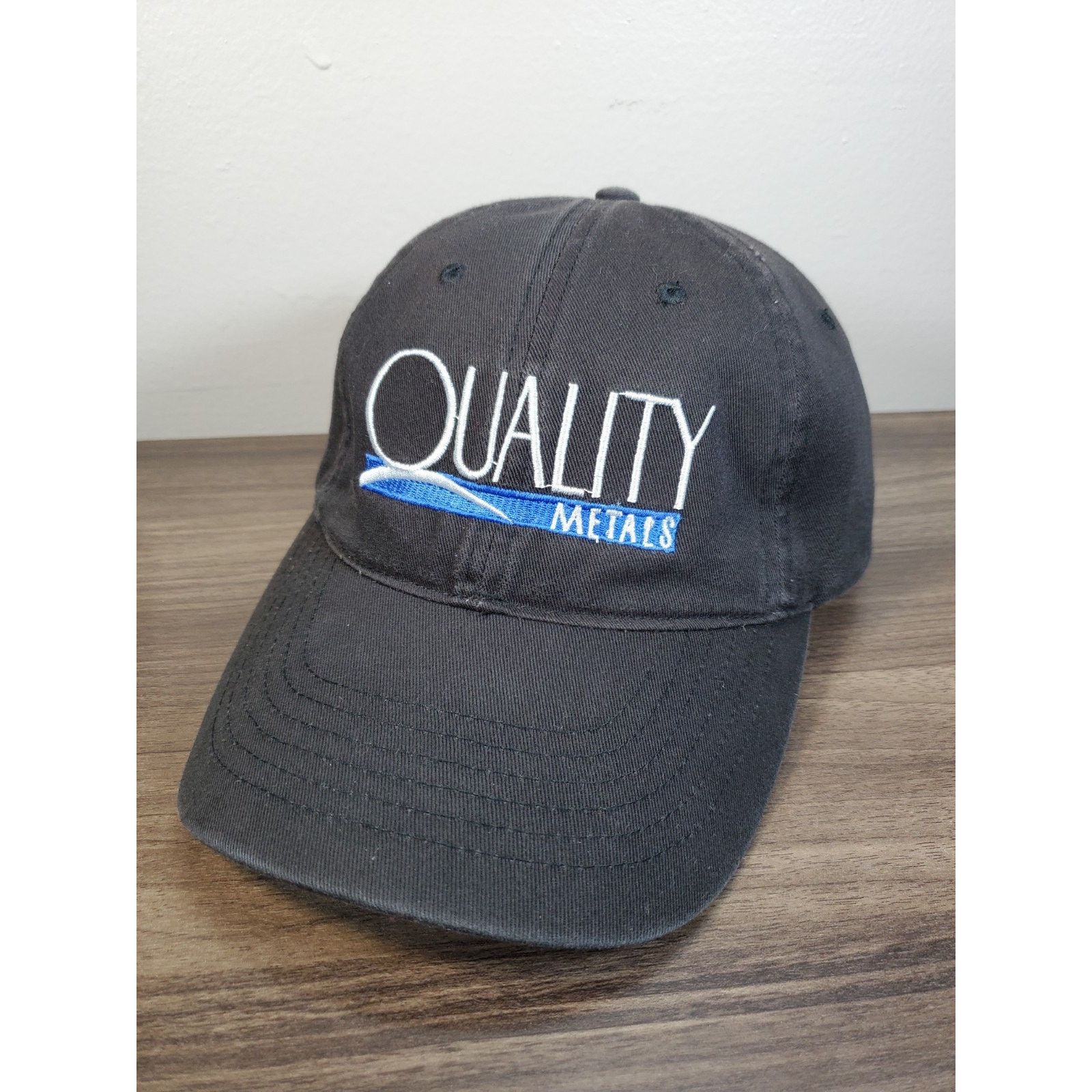 Vintage Vintage QUALITY METALS Hat Black Adjustable Baseball Cap Size ONE SIZE - 1 Thumbnail