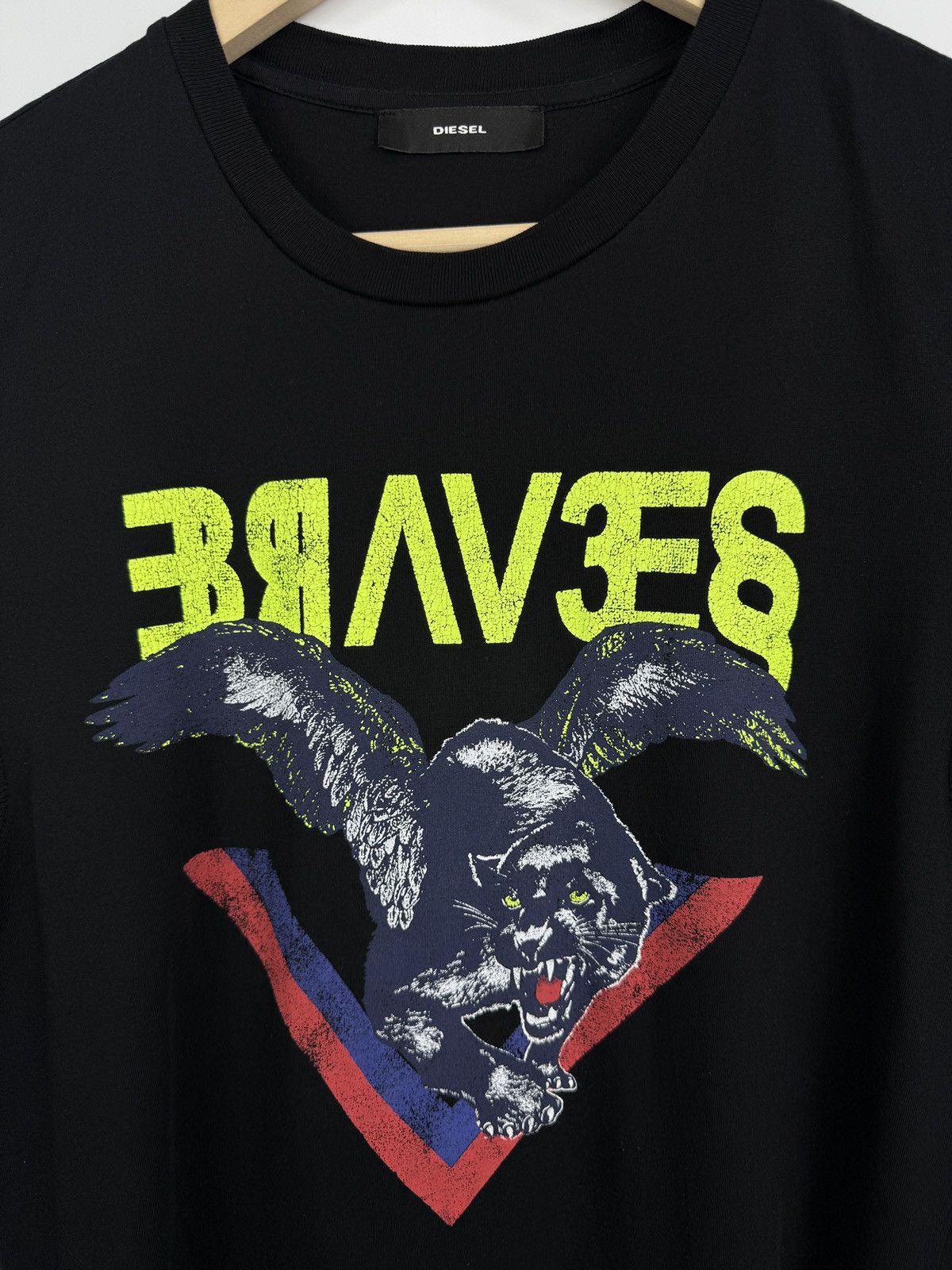 Diesel 🇺🇸 Y2K Diesel Braves Womens Graphic T-Shirt Retro Rare Hype Size M / US 6-8 / IT 42-44 - 8 Thumbnail