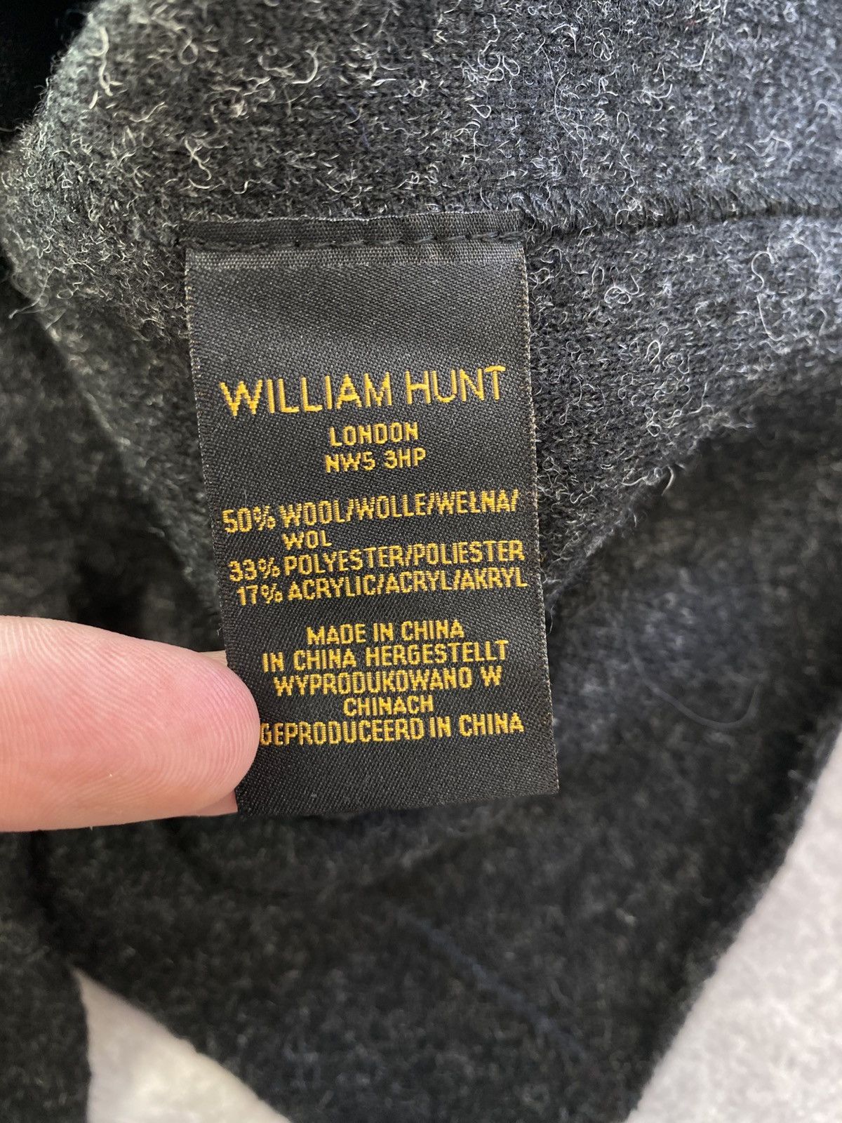 William Hunt William Hunt Wool Blend Front Pocket Unlined Blazer Size: M Size 48R - 4 Thumbnail