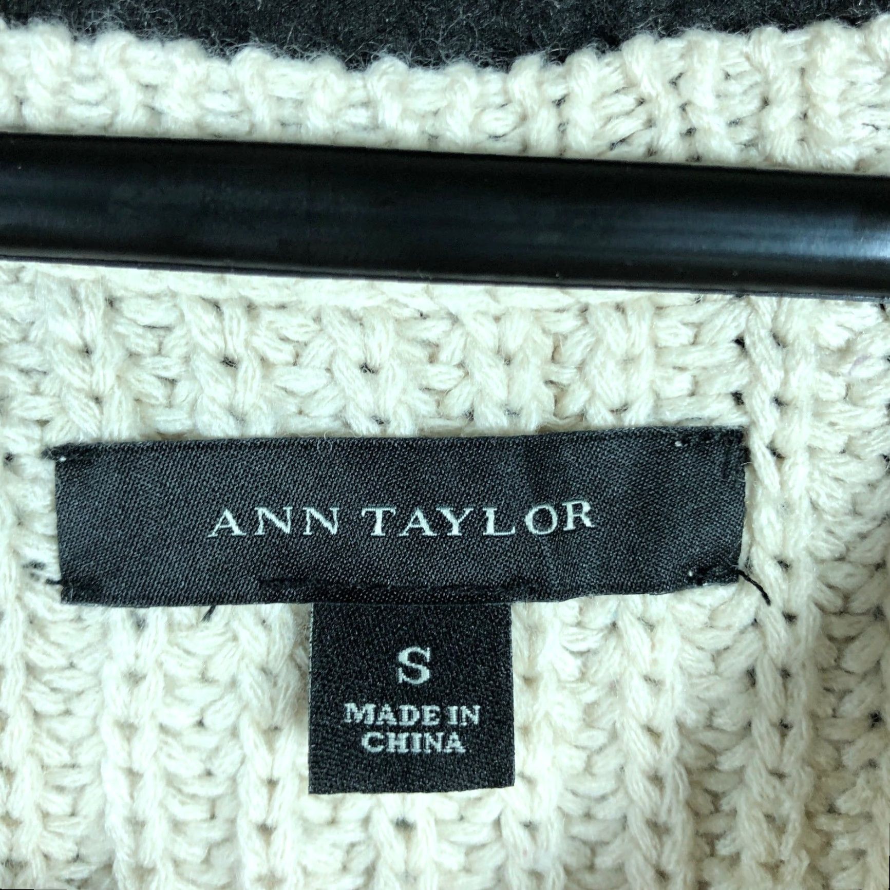 Ann Taylor Ann Taylor Womens Sweater Tan Knitted Zip Sleeves Wool Blend Stretch S Pullover Round Neck Knits Regular Size S Womens Casual Workwear Size S / US 4 / IT 40 - 6 Thumbnail