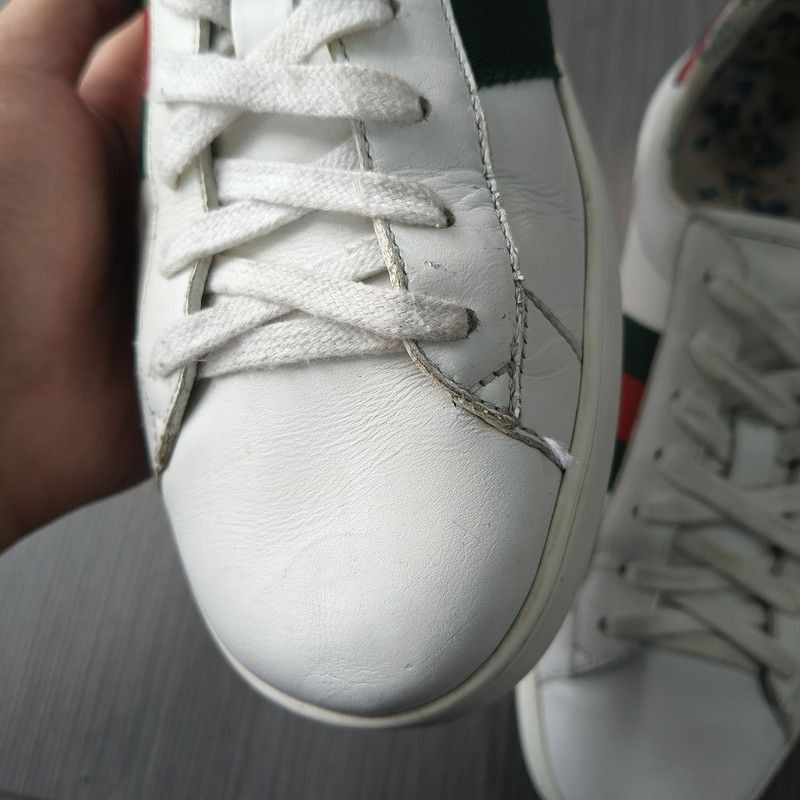 Gucci Gucci Ace Floral Print Sneakers Size US 10.5 / EU 43-44 - 5 Thumbnail