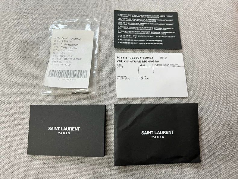 Yves Saint Laurent Saint Laurent Red Belt 2502-Nextarrow Size ONE SIZE - 6 Thumbnail