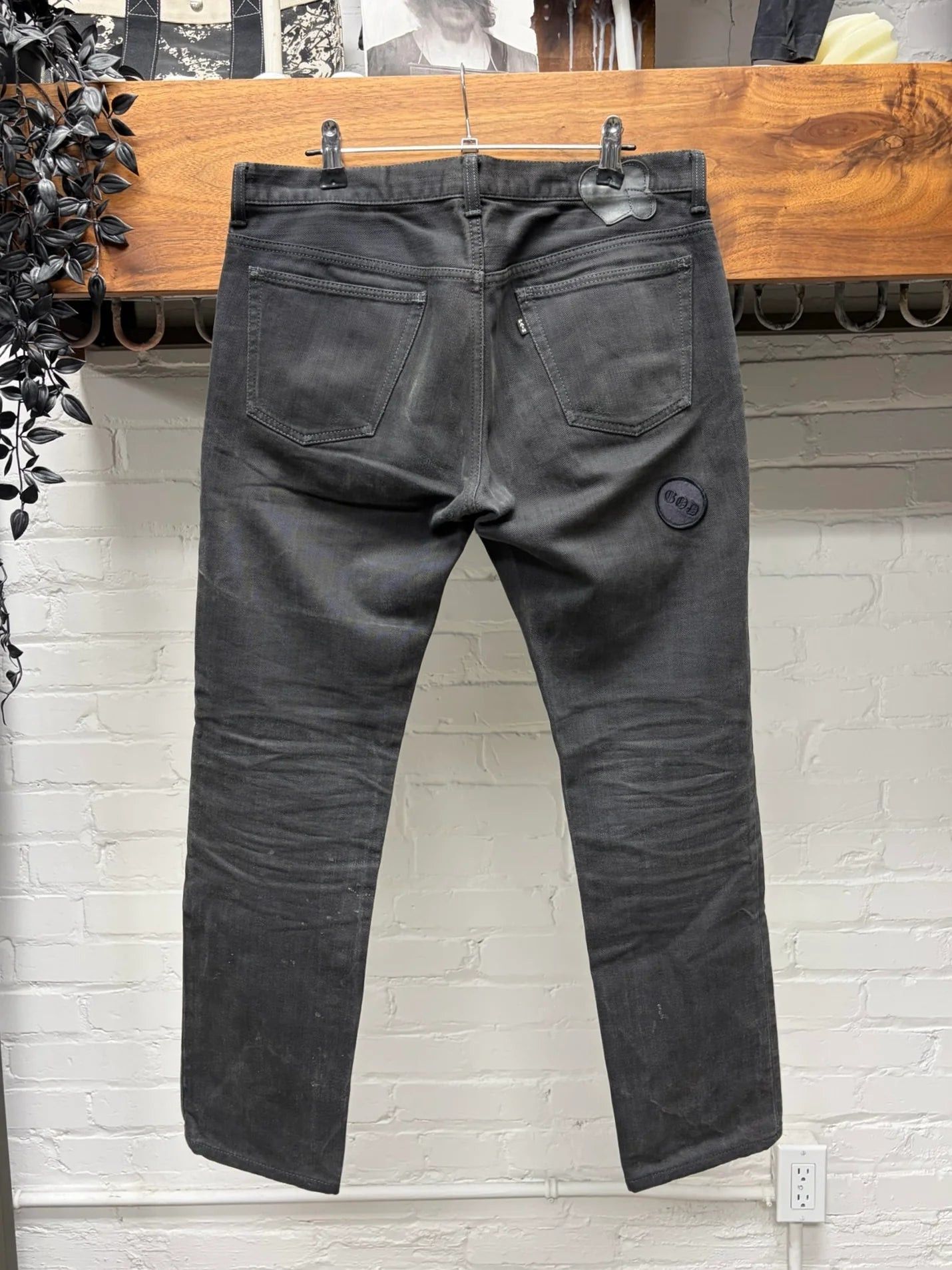 Number (N)ine AW2004 Number (N)ine ‘Give Peace a Chance Patchwork Denim Size US 30 / EU 46 - 3 Thumbnail