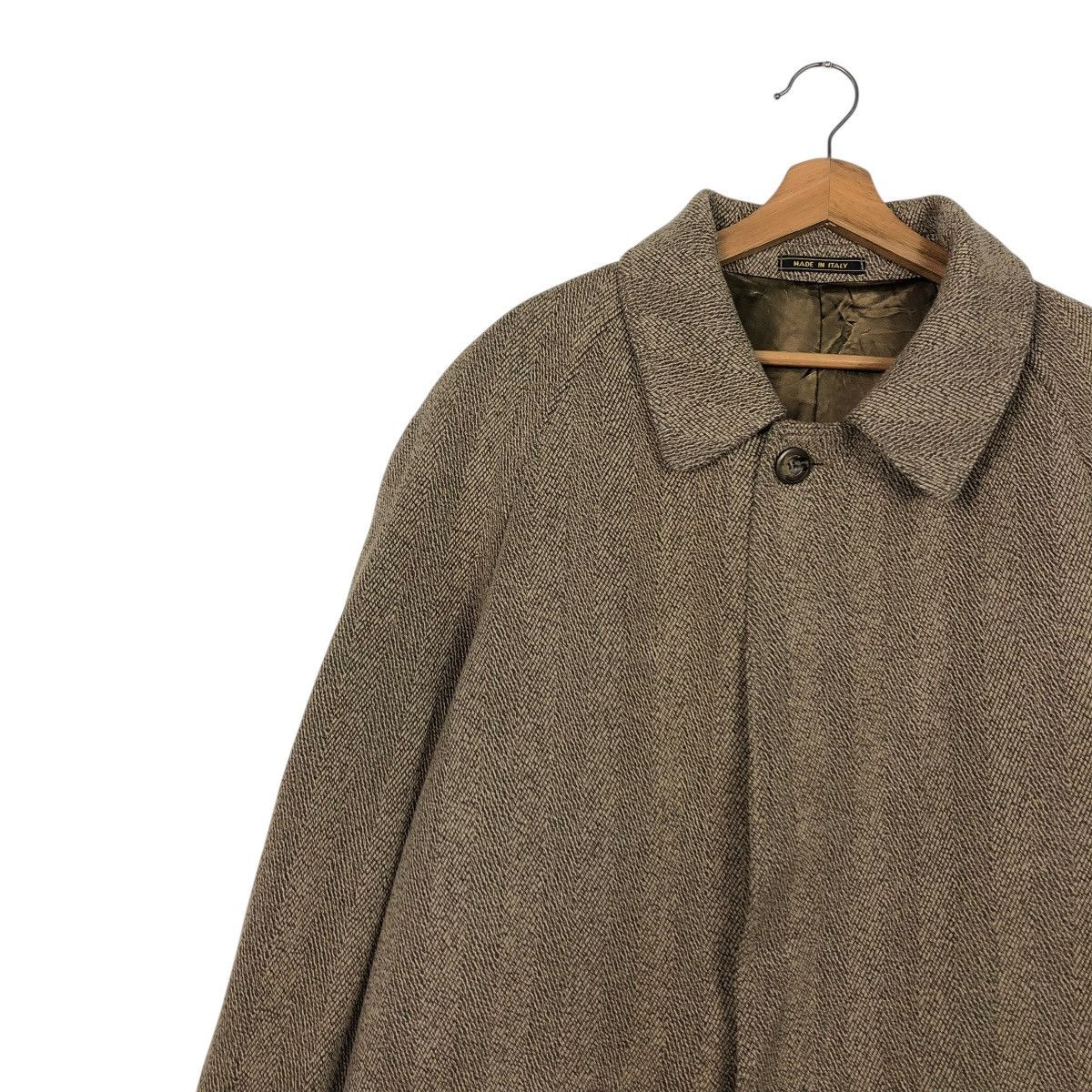 Vintage 🔥RICH BROWN LONG COATS WOOL HERRINGBONE MARTEN’S CASHMERE Size US M / EU 48-50 / 2 - 8 Thumbnail