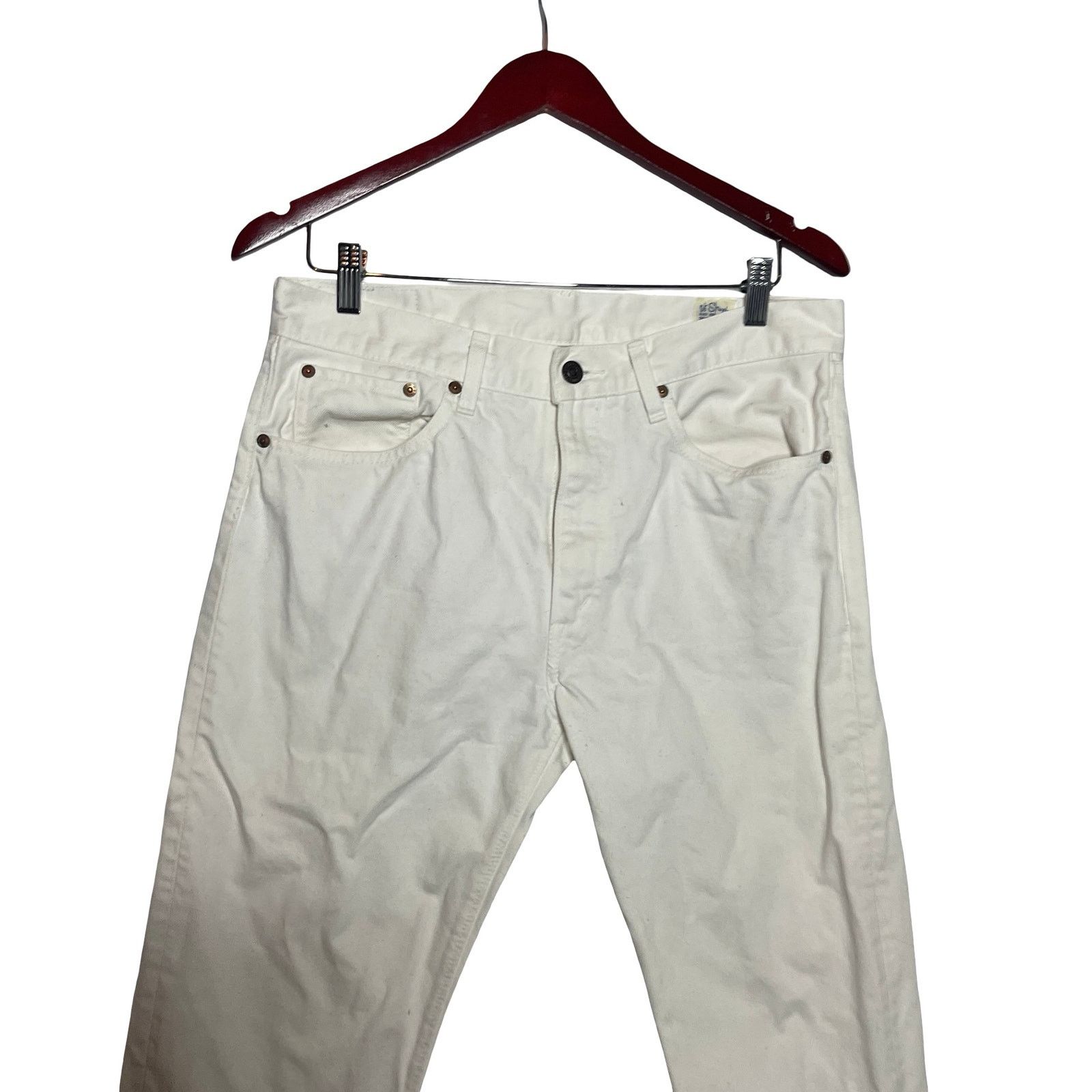 Orslow orSlow 107 Taper Cropped Japanese denim IVY DENIM WHITE 32 Size US 32 / EU 48 - 5 Thumbnail