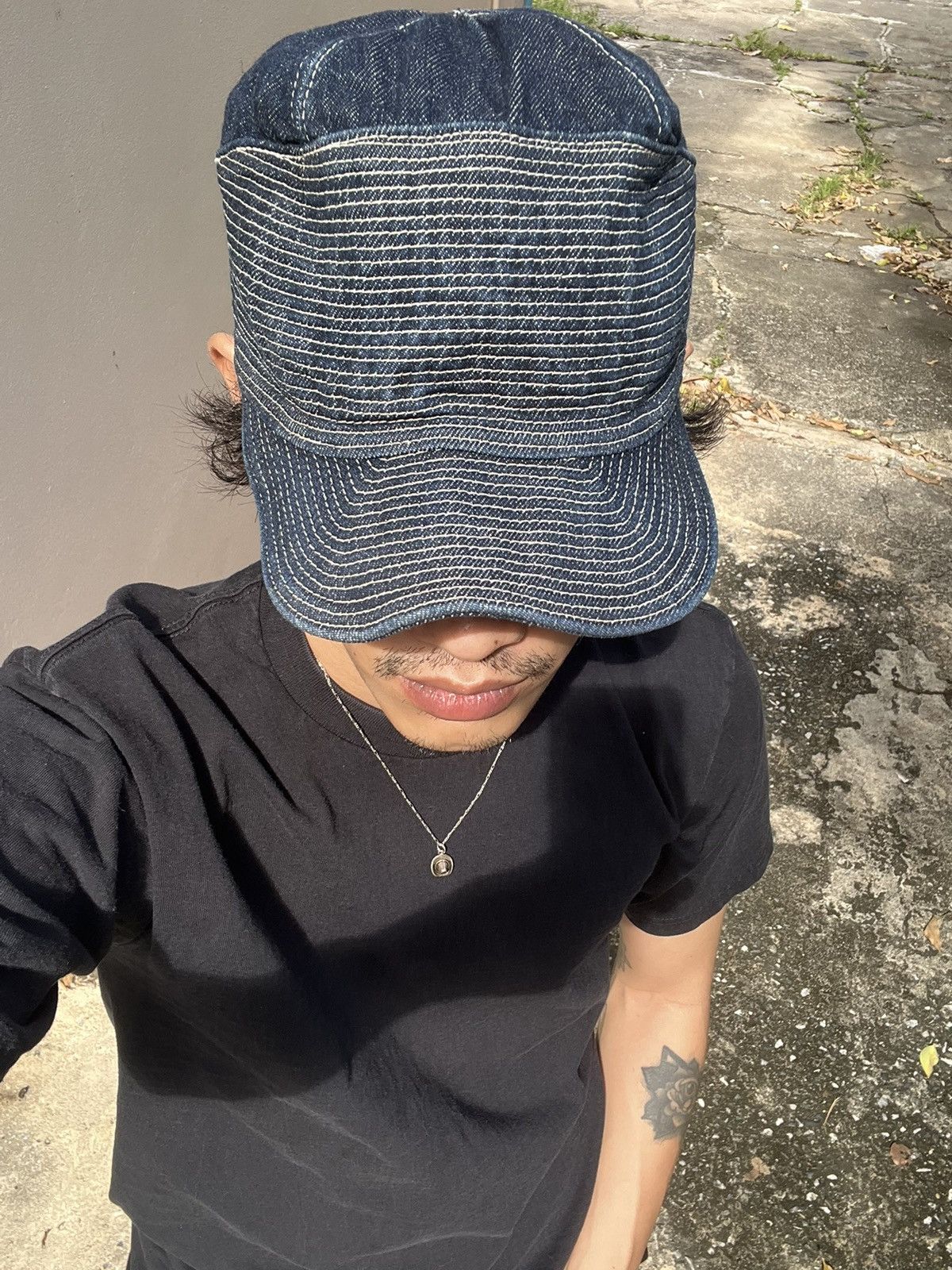 Kapital Kountry 💥KAPITAL Denim Work Cap // Size ONE SIZE - 9 Thumbnail