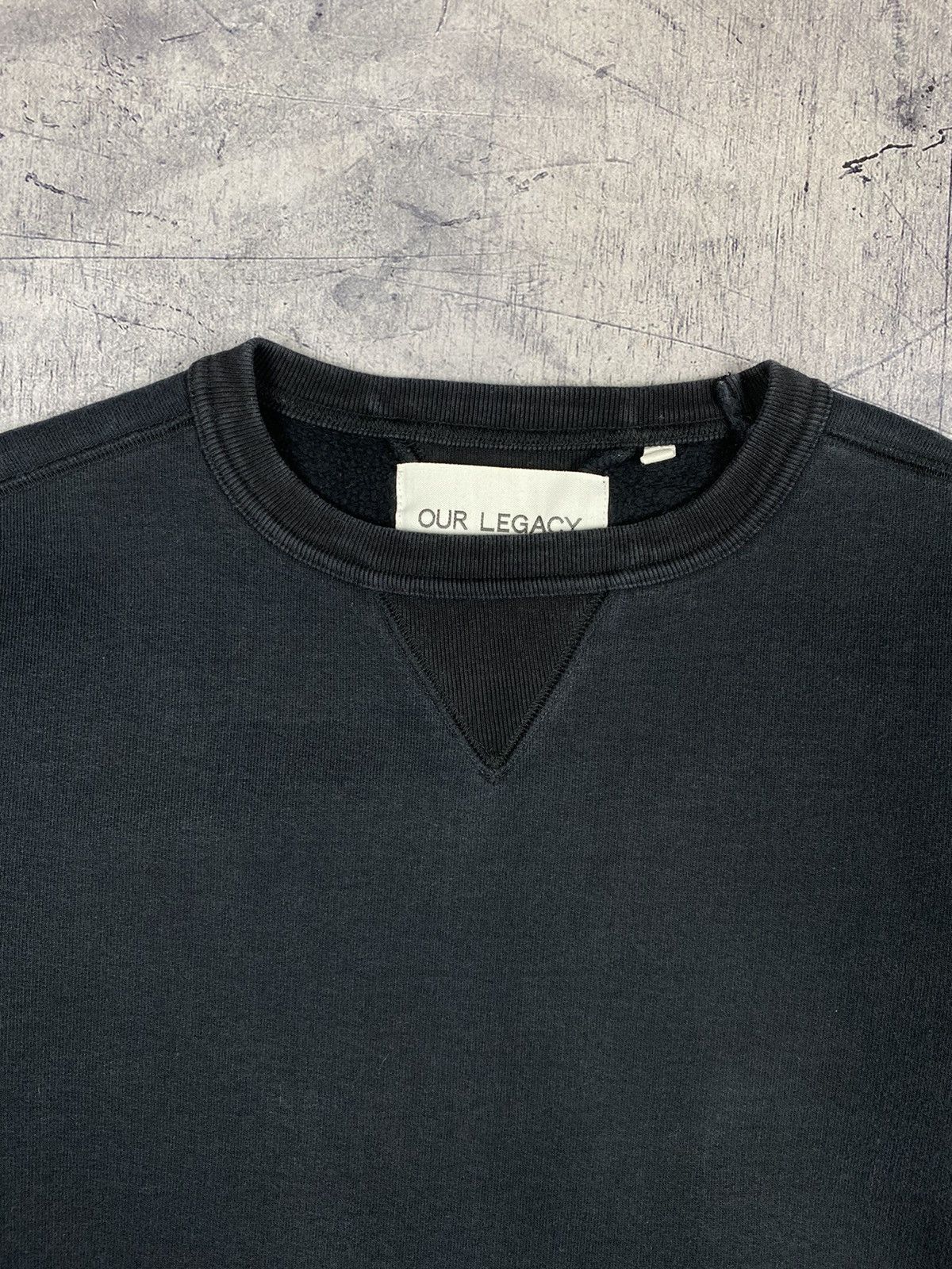 Designer Our Legacy wa14 Washed Black Designer Sweatshirt Size US S / EU 44-46 / 1 - 5 Thumbnail