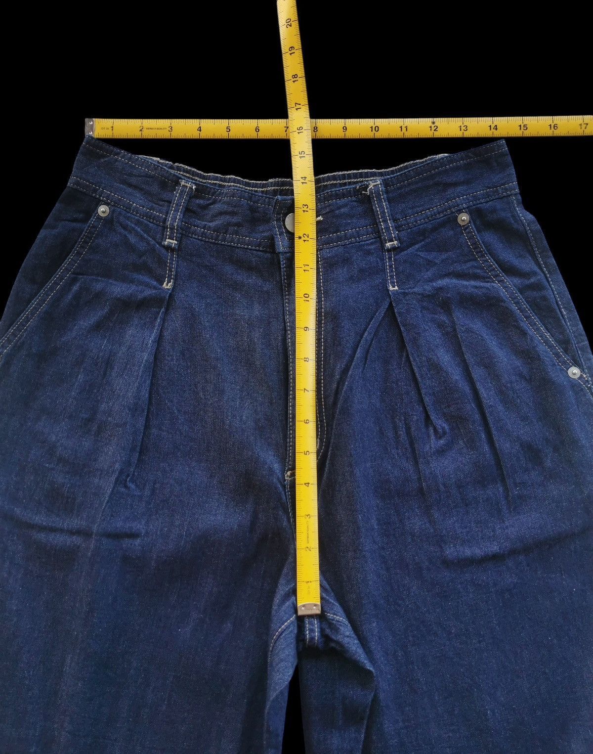 GU GU Baggy High Waist Jeans Size 32" / US 10 / IT 46 - 8 Thumbnail