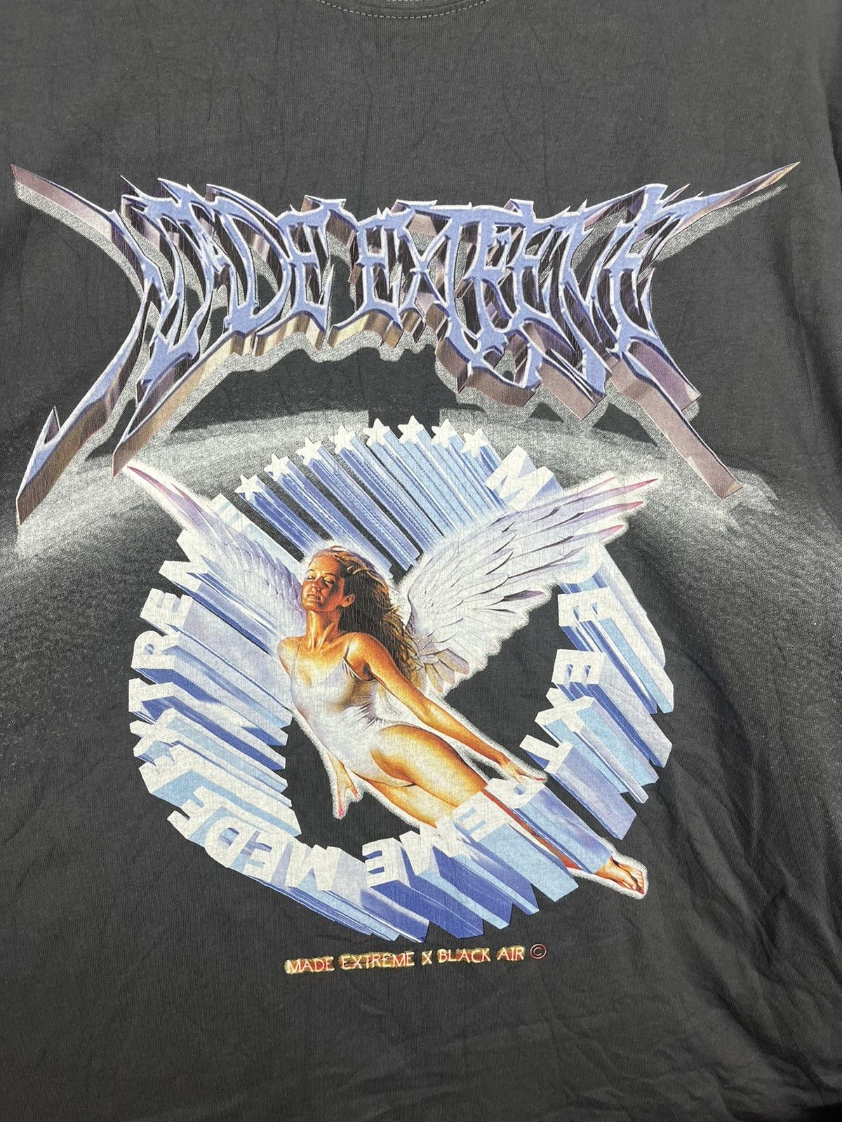 Japanese Brand Long Sleeve MadeExtreme x Black Air Awesome Print Size US XL / EU 56 / 4 - 3 Thumbnail