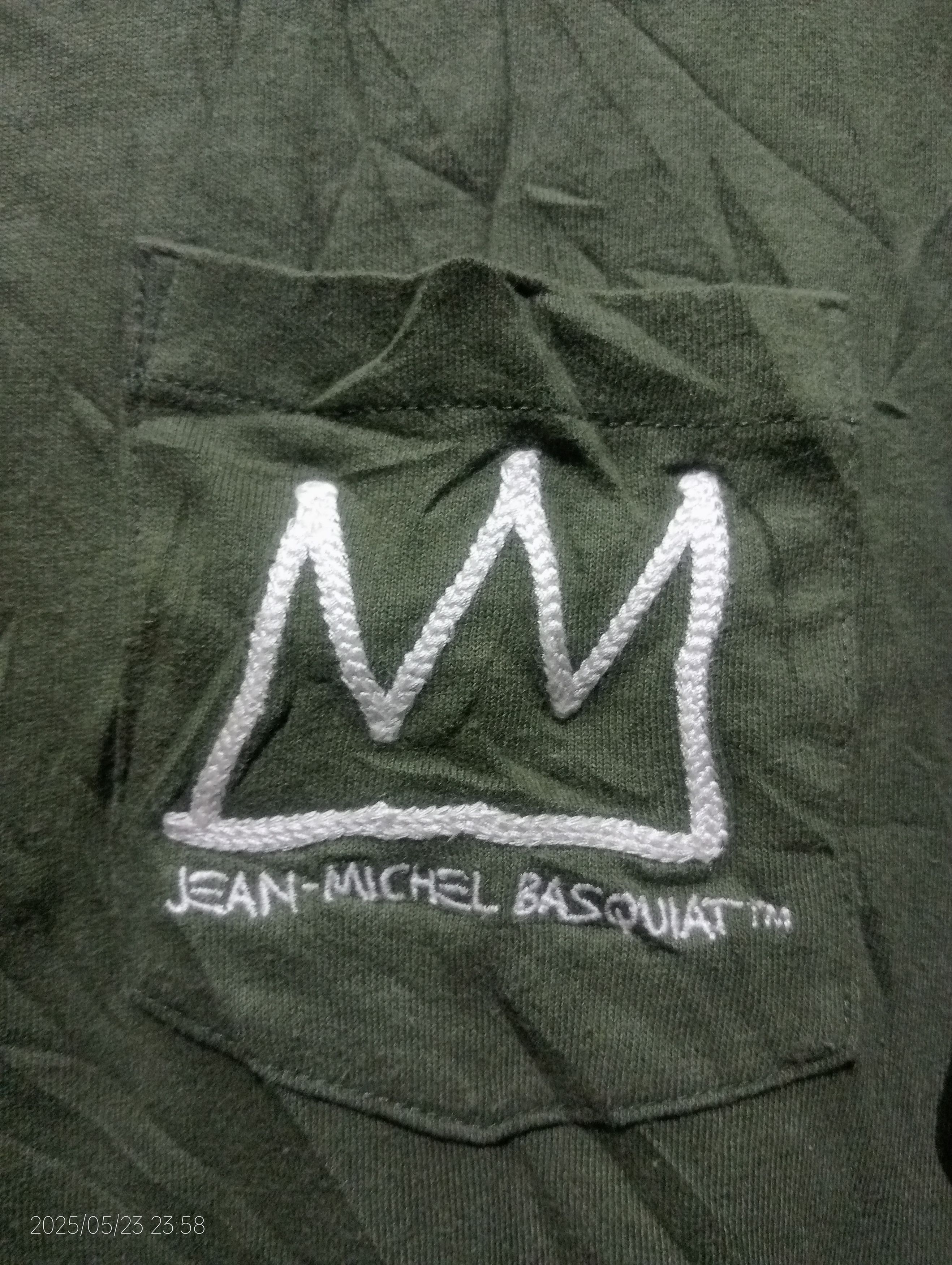 Jean-Michel Basquiat JM Basquiat Single Pocket Single Stitch Embroidery Tee Size US L / EU 52-54 / 3 - 8 Thumbnail