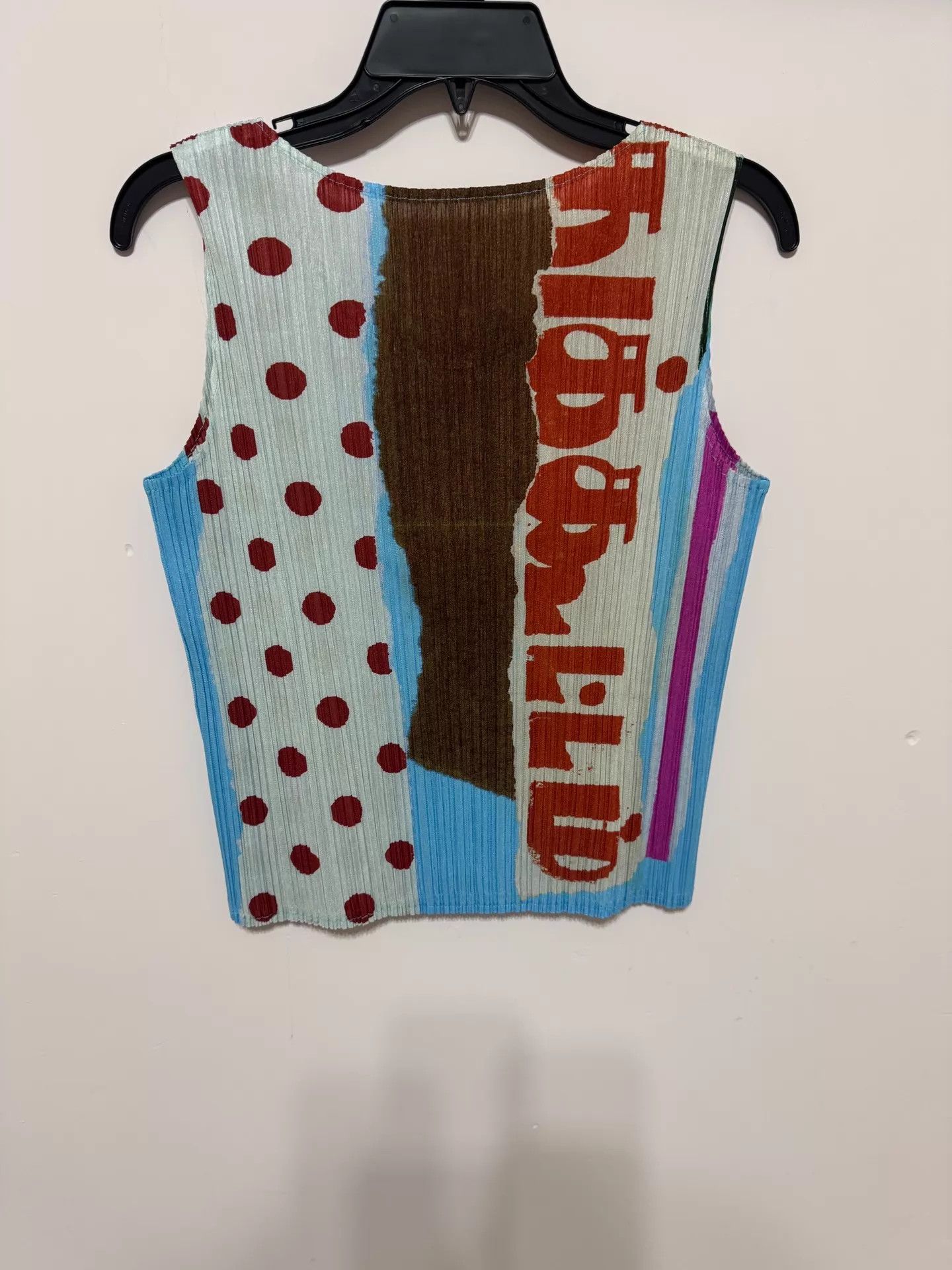 Issey Miyake ISSEY MIYAKE PP blue white polka dot tank size 2 Size XS / US 0-2 / IT 36-38 - 2 Thumbnail
