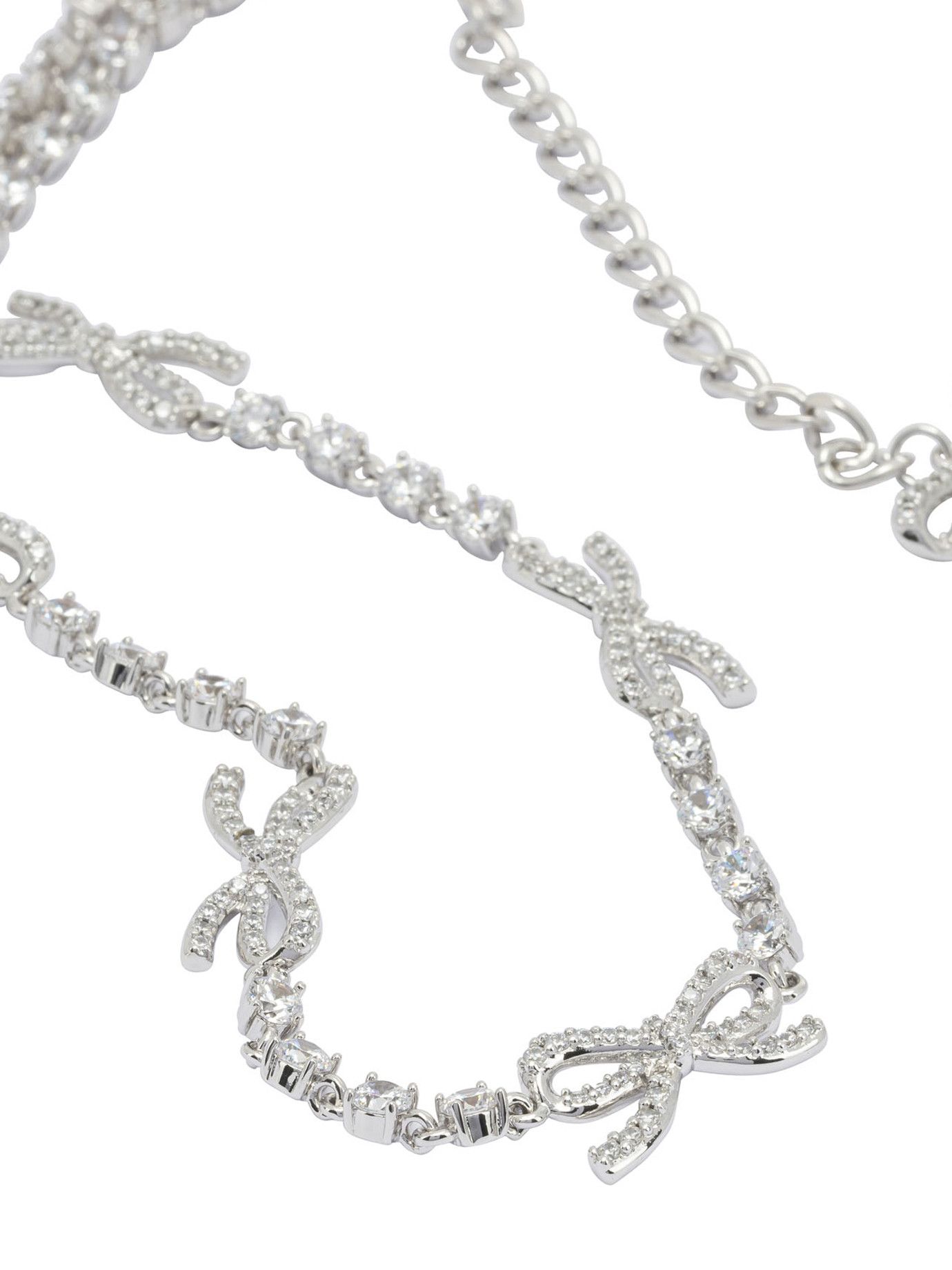 Self-Portrait Self-Portrait Necklace With Bows And Crystals Women - USA Duties Paid Size ONE SIZE - 1 Thumbnail