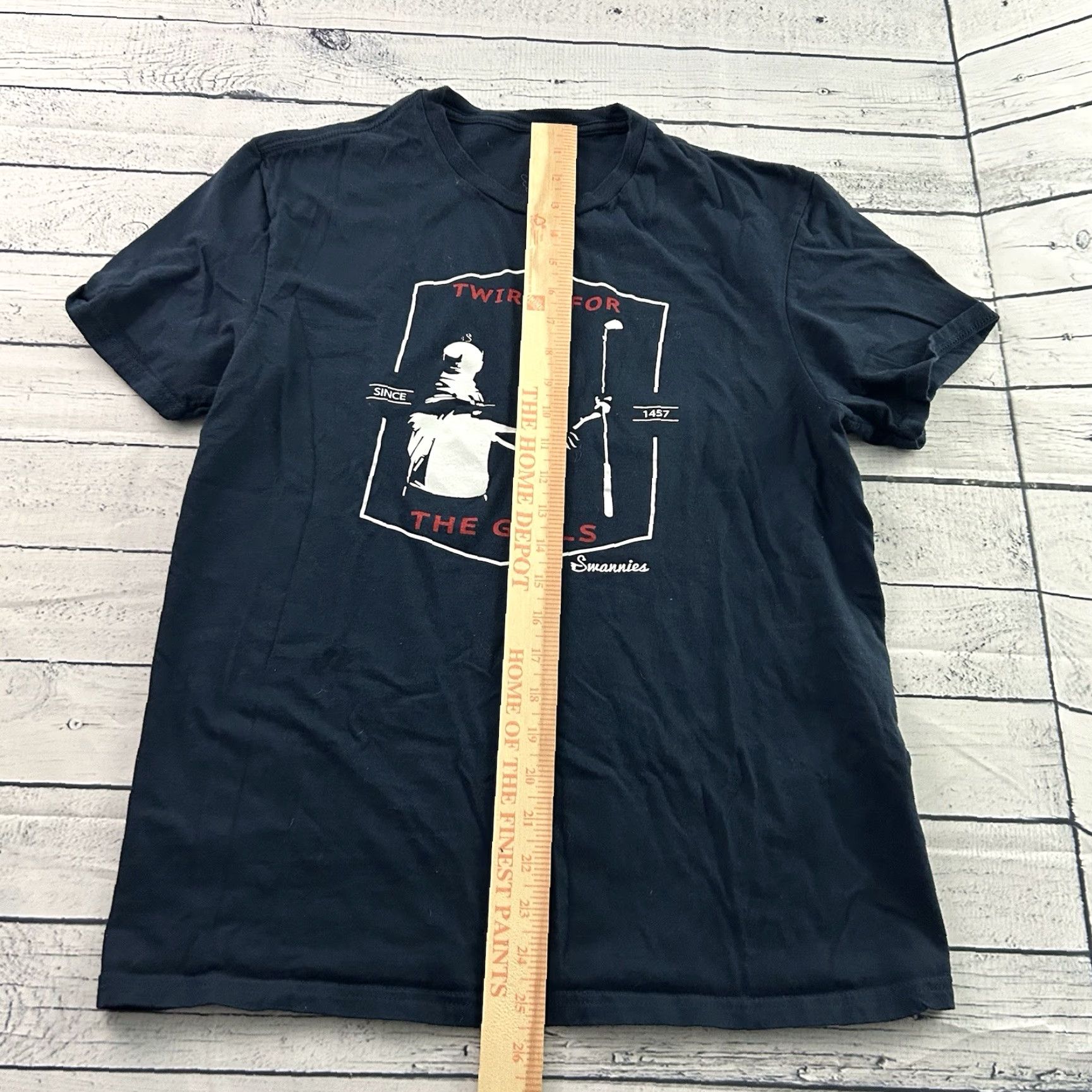Vintage Swannies Twirls For The Girls Short Sleeve T Shirt Men M Blue Size US M / EU 48-50 / 2 - 3 Thumbnail