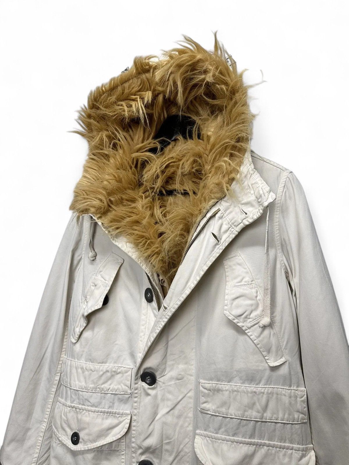 Hysteric Glamour White longline jacket modern minimalist trench style Size US S / EU 44-46 / 1 - 3 Thumbnail