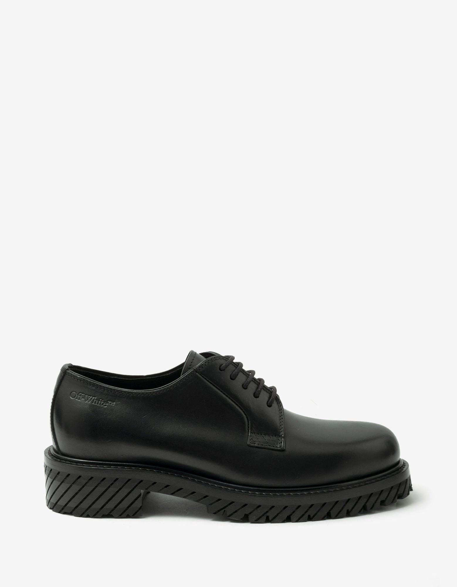 Black Military Derby Shoes