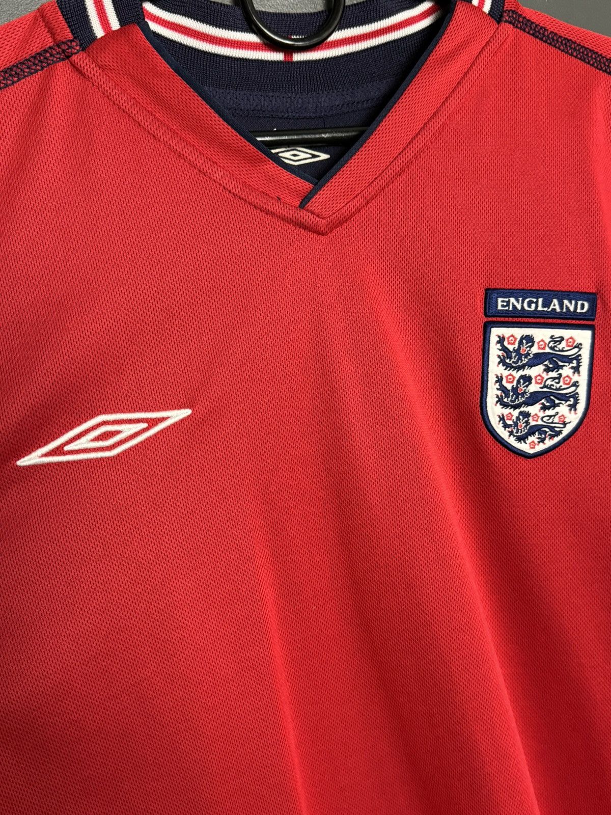 Umbro Double Sided England 02/04 Away Football Jersey T-Shirt Size US XL / EU 56 / 4 - 10 Thumbnail
