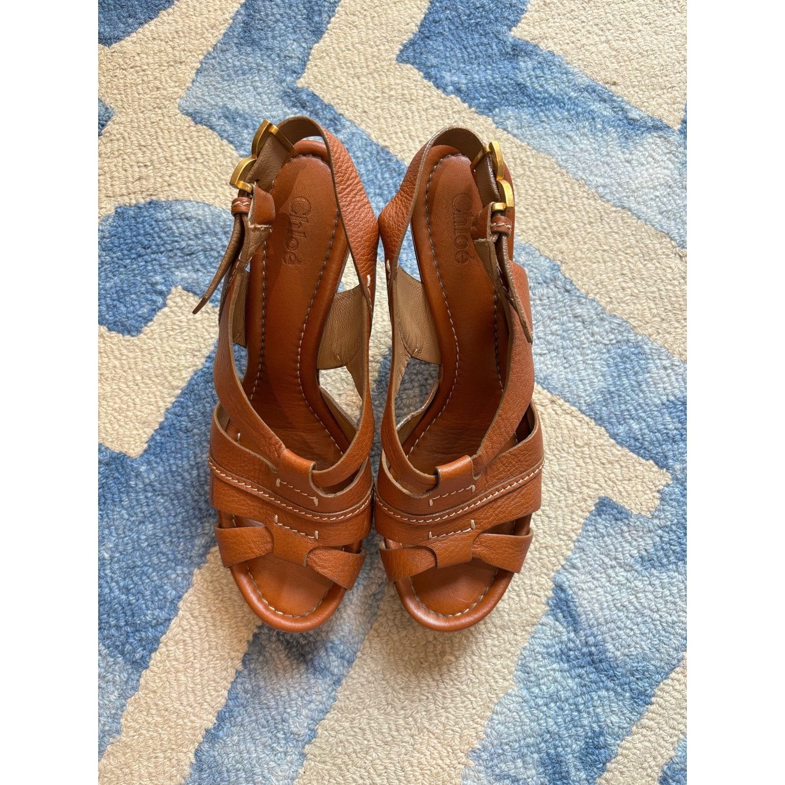 Chloe Chloe brown wedge sandals Size US 9 / IT 39 - 3 Thumbnail