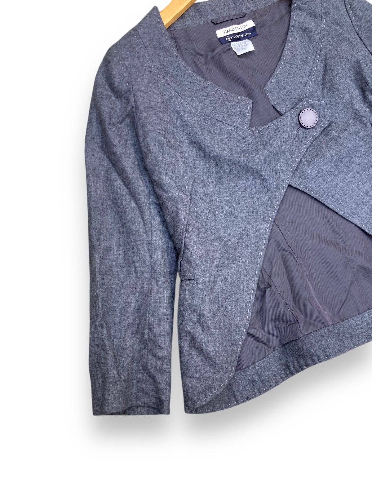 Issey Miyake Rare! NAOKI TAKIZAWA Avant-Garde Asymmetric Blazer Size M / US 6-8 / IT 42-44 - 2 Thumbnail