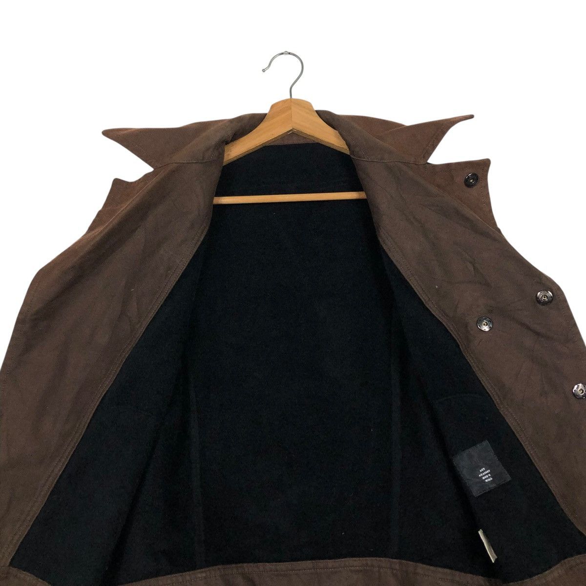 Japanese Brand 🔥VINTAGE BIKER JACKET DOUBLE COLLAR AAOW ISSEY MIYAKE Size M / US 6-8 / IT 42-44 - 16 Thumbnail