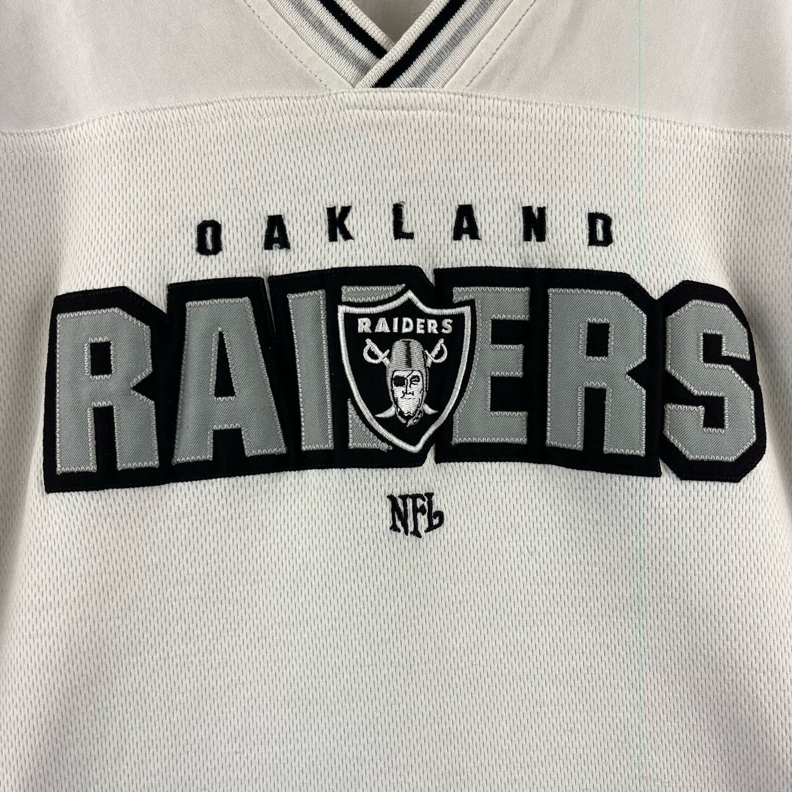 NFL VTG Oakland Raiders Shirt Mens 2XL NFL Football Waffle Knit Size US XXL / EU 58 / 5 - 4 Thumbnail