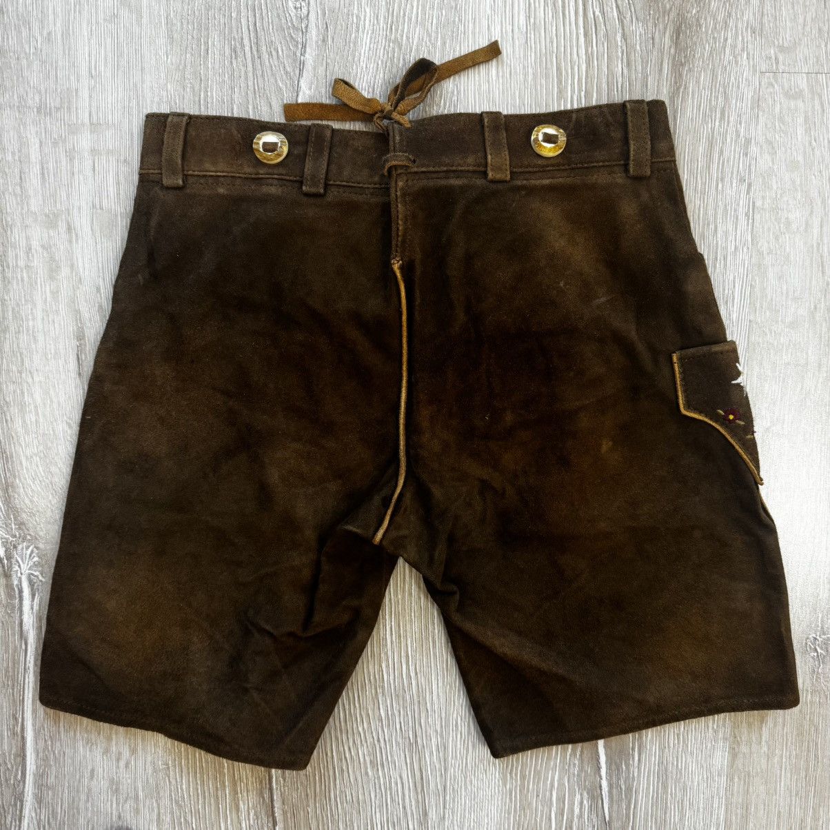 Other Stockerpoint Vintage Leather Shorts Octoberfest Bavarian Size 26" / US 2 / IT 38 - 10 Thumbnail