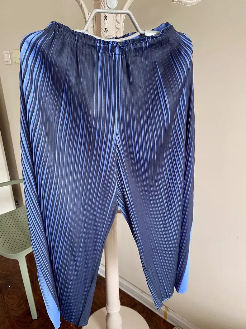 Issey Miyake issey miyake size:1 Blue skinny pants 2506-Nextarrow Size US 26 / EU 42 - 1 Thumbnail