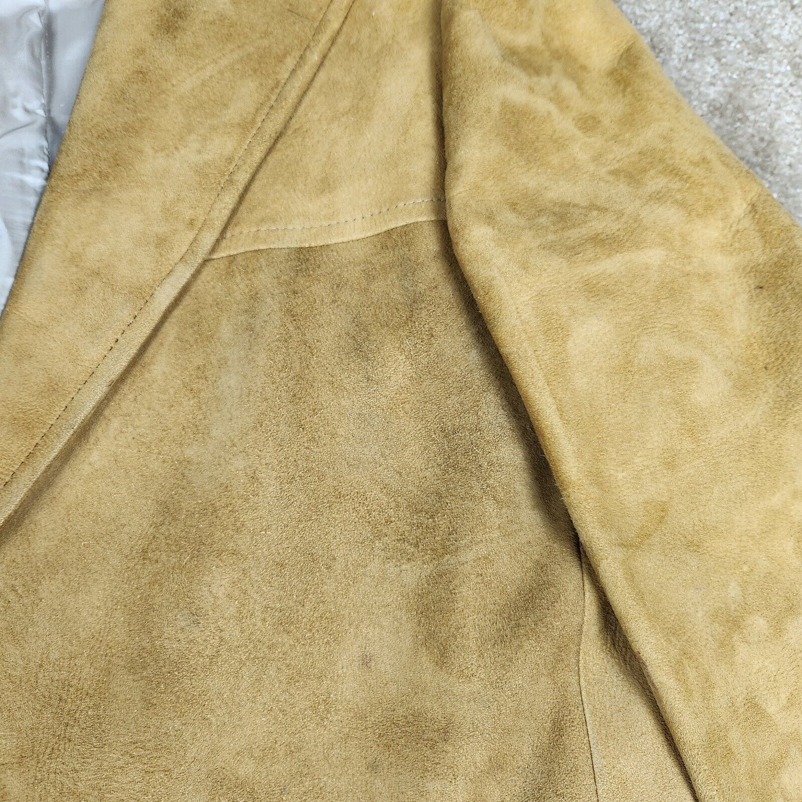 Corbin Corbin Vtg 70s USA Men Tan Lambskin Suede Blazer Coat Jacket Size US S / EU 44-46 / 1 - 2 Thumbnail