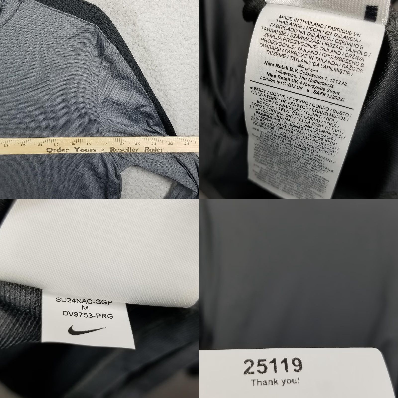 Nike Nike Jacket Men Medium Academy Slim Fit Track Sport Full Zip DV9753 Size US M / EU 48-50 / 2 - 8 Thumbnail