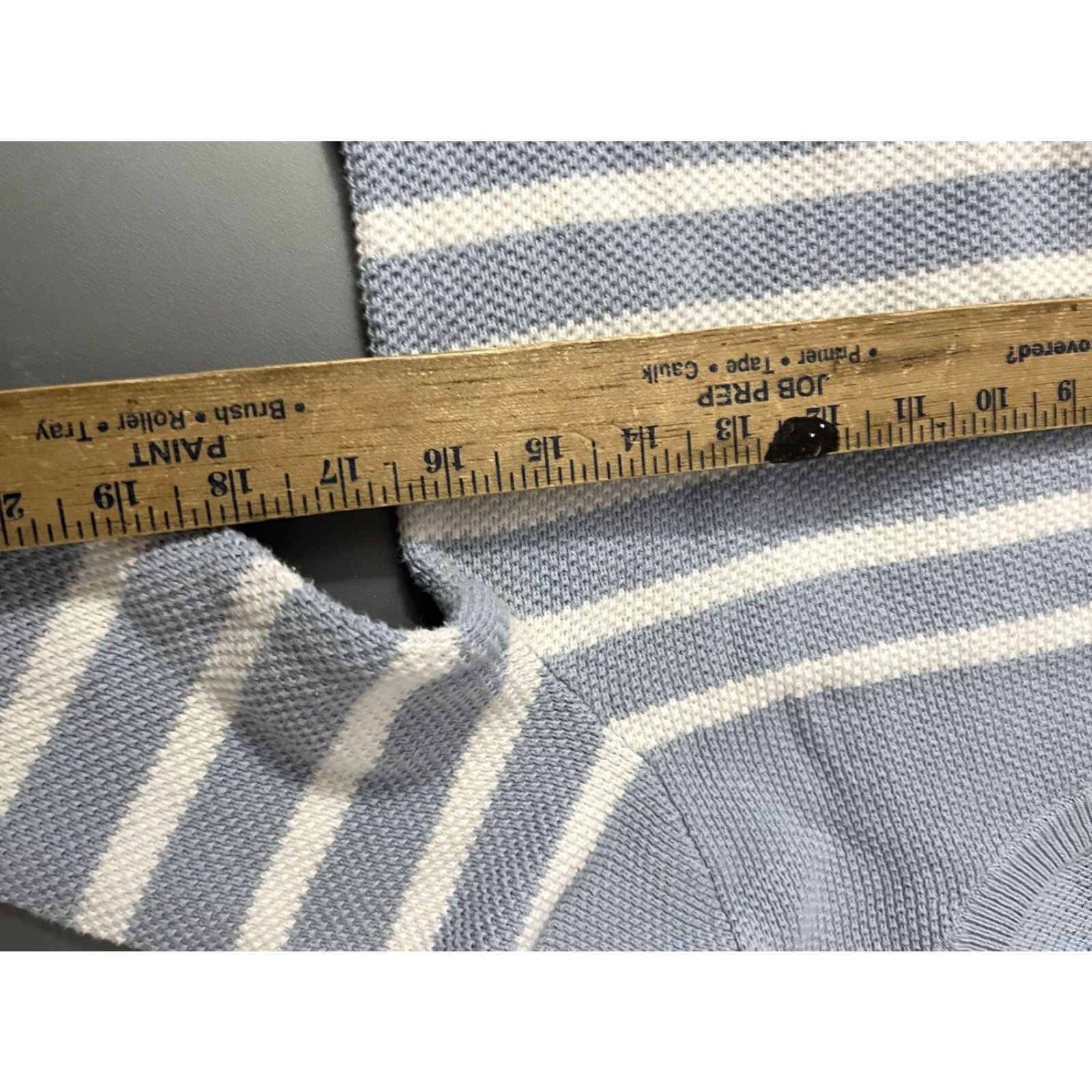 Gap VINTAGE GAP Shirt XS Women White & Blue Striped Crew Neck Pullover 669964-04 Logo Cotton Knit Winter Spring Summer Fall Womens Size XS / US 0-2 / IT 36-38 - 5 Thumbnail