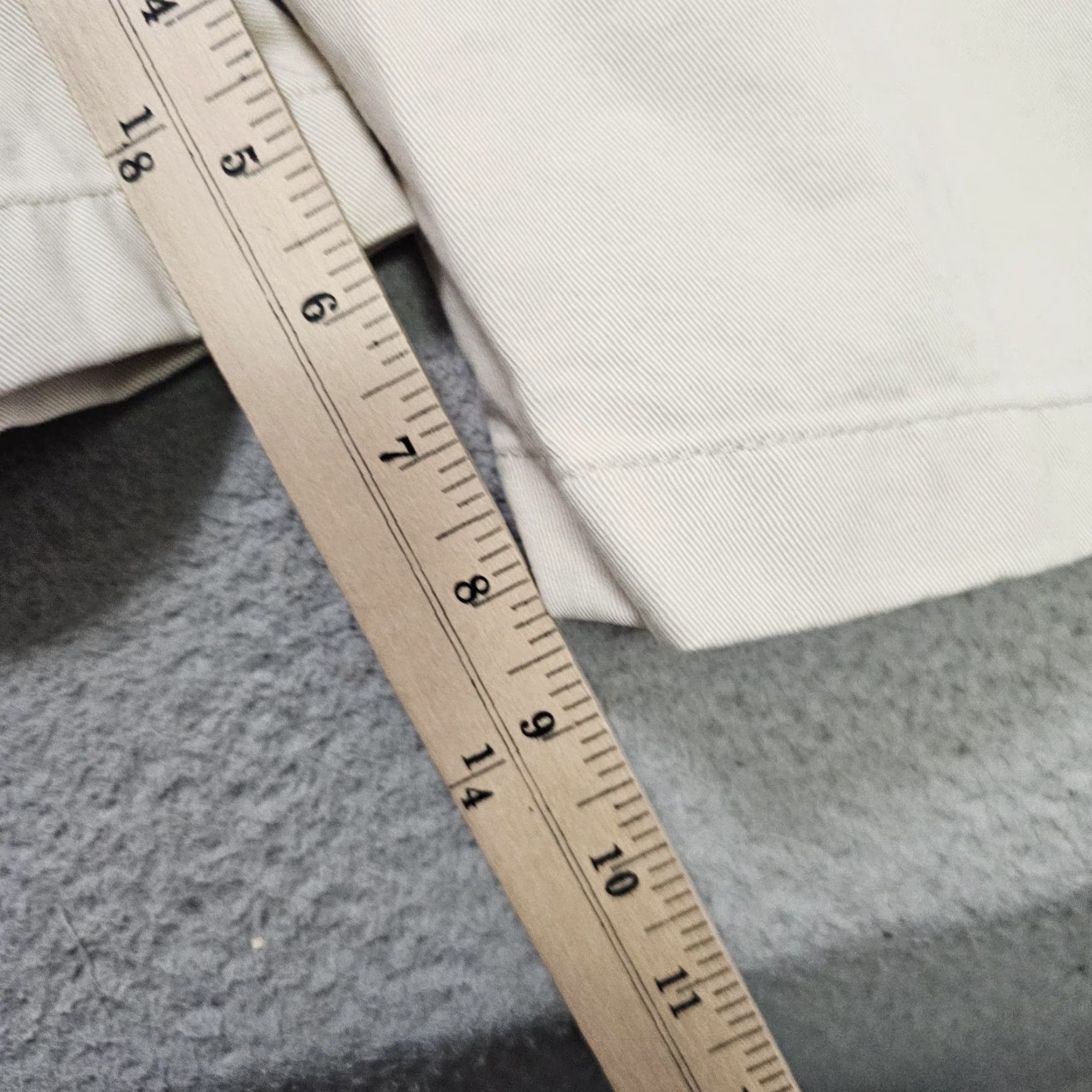 Nautica Nautica Classic Twill Rigger Shorts Mens 34 Beige Chino Pleated New With Tags Size US 34 / EU 50 - 6 Thumbnail