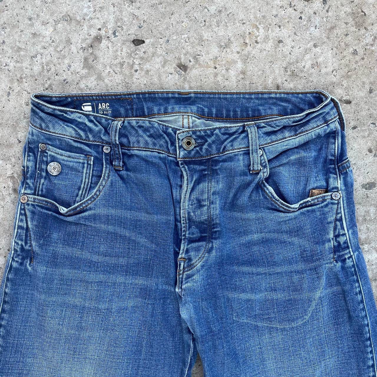 Le Grande Bleu (L.G.B.) Vintage Man’s G-Star Raw W28xL32 Y2K 00s USA Crazy Size US 28 / EU 44 - 13 Thumbnail