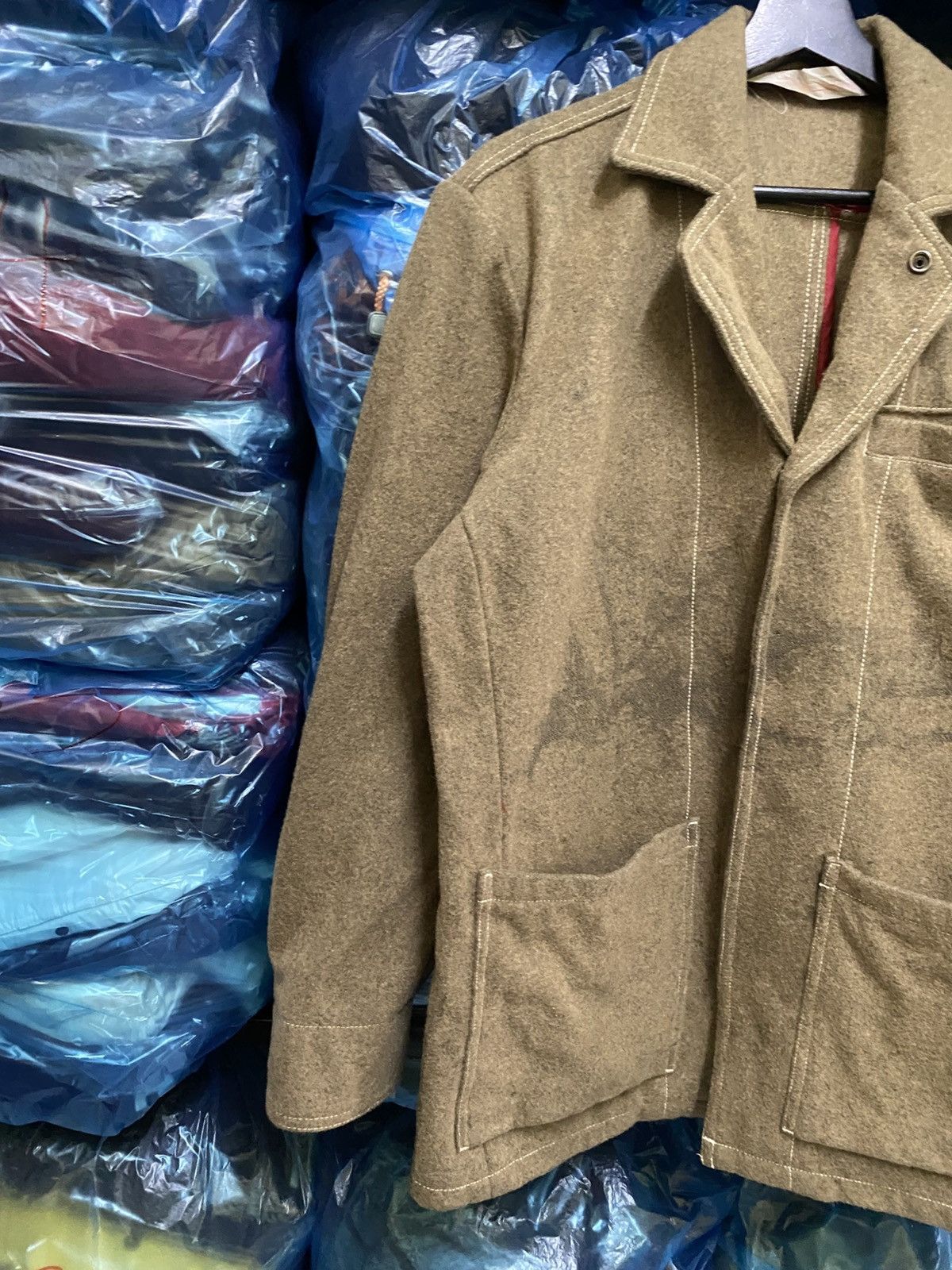 Vintage Japanese Wool Blend Field Jacket Brown Olive Workwear Style Size US M / EU 48-50 / 2 - 8 Thumbnail